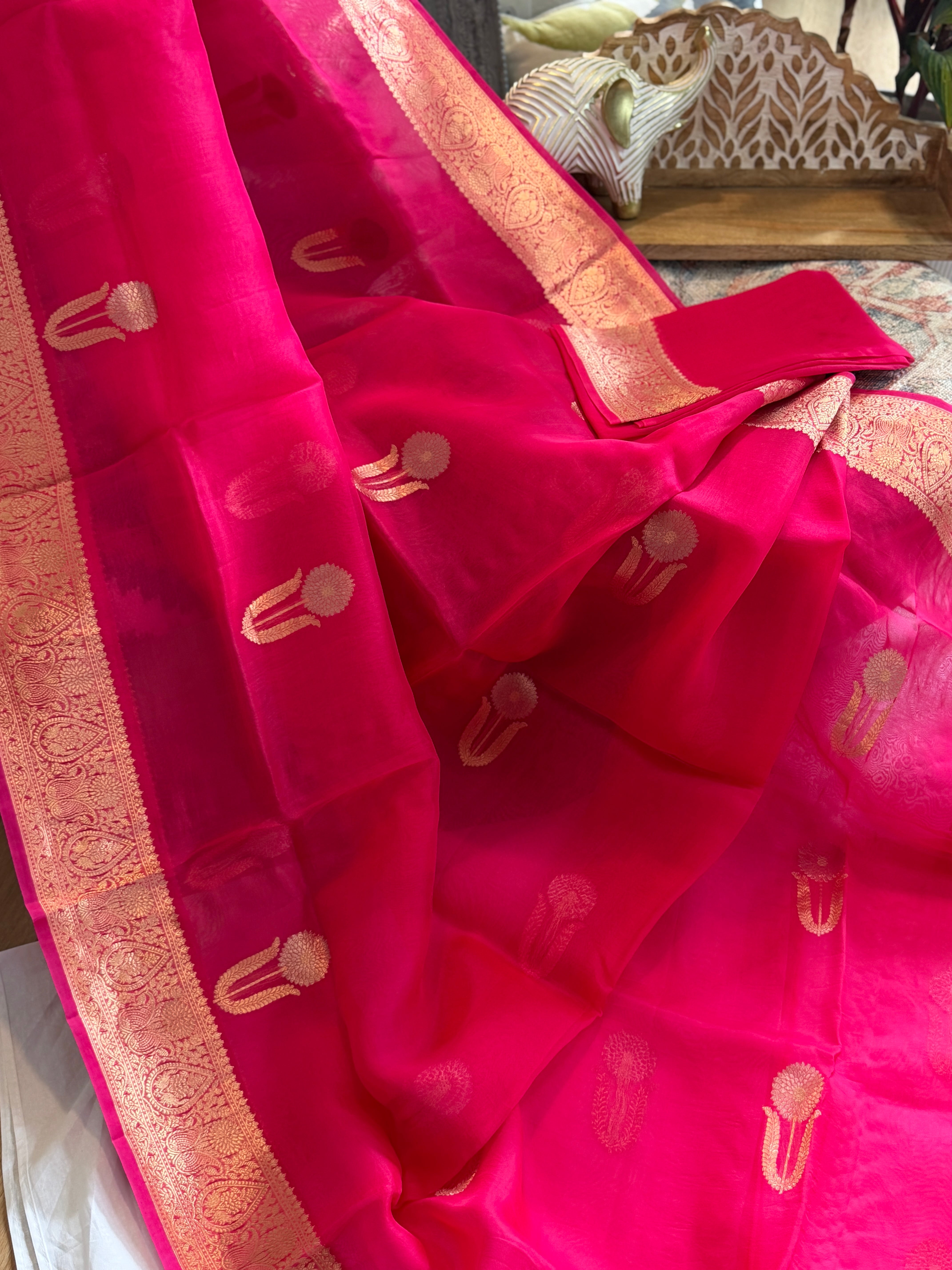 Banarasi Kora Organza Silk Saree