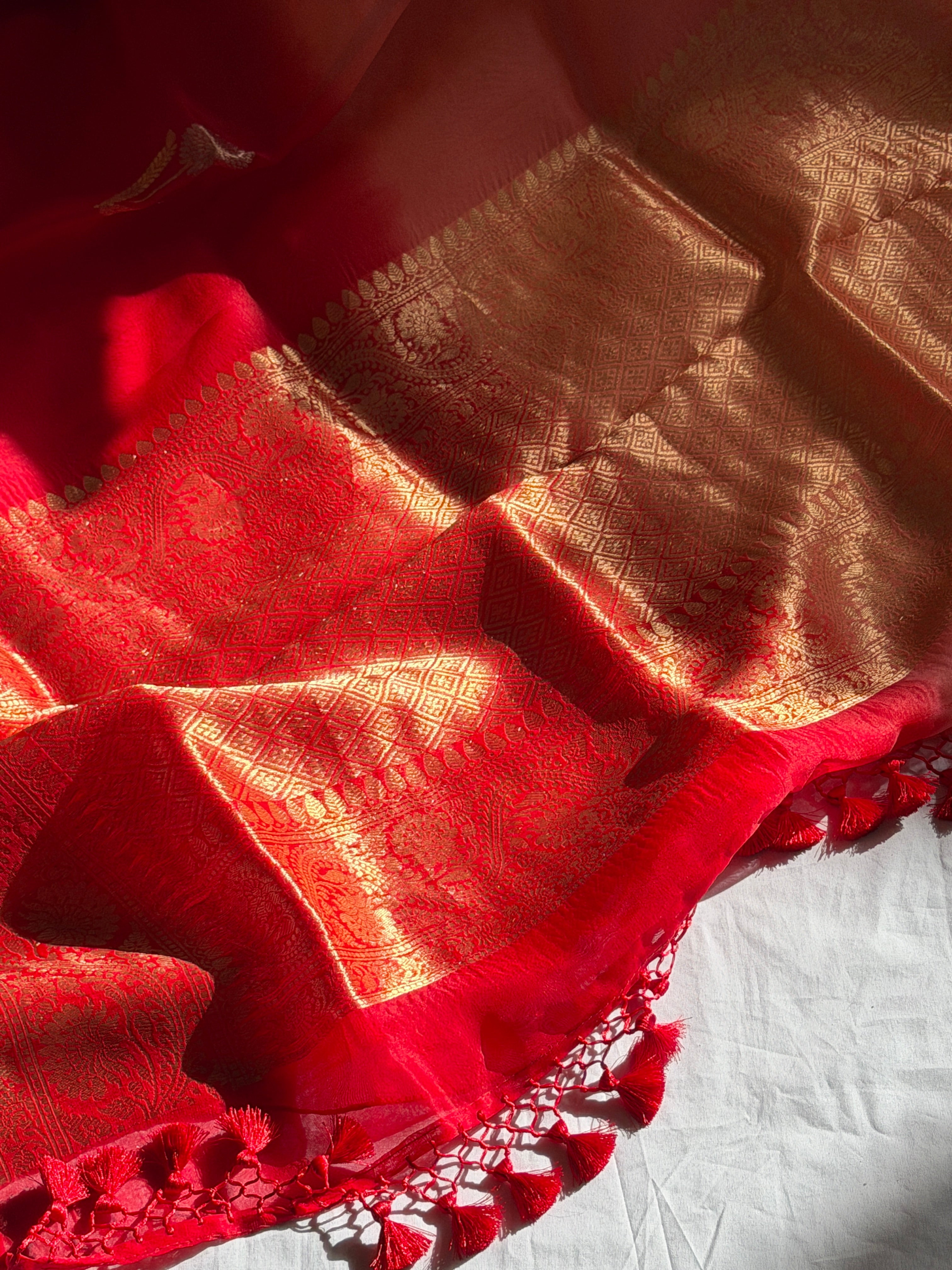 Banarasi Kora Organza Silk Saree