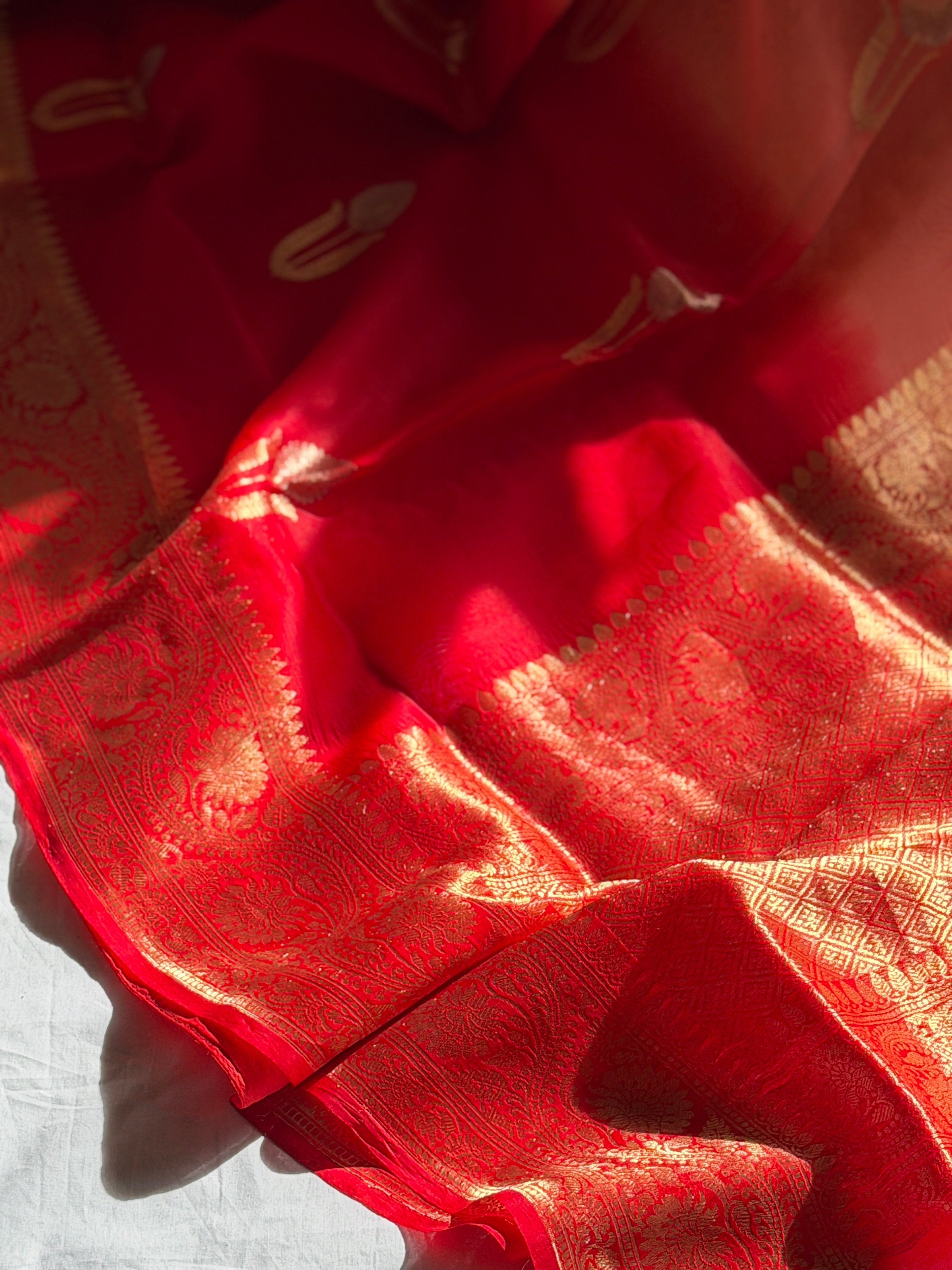 Banarasi Kora Organza Silk Saree