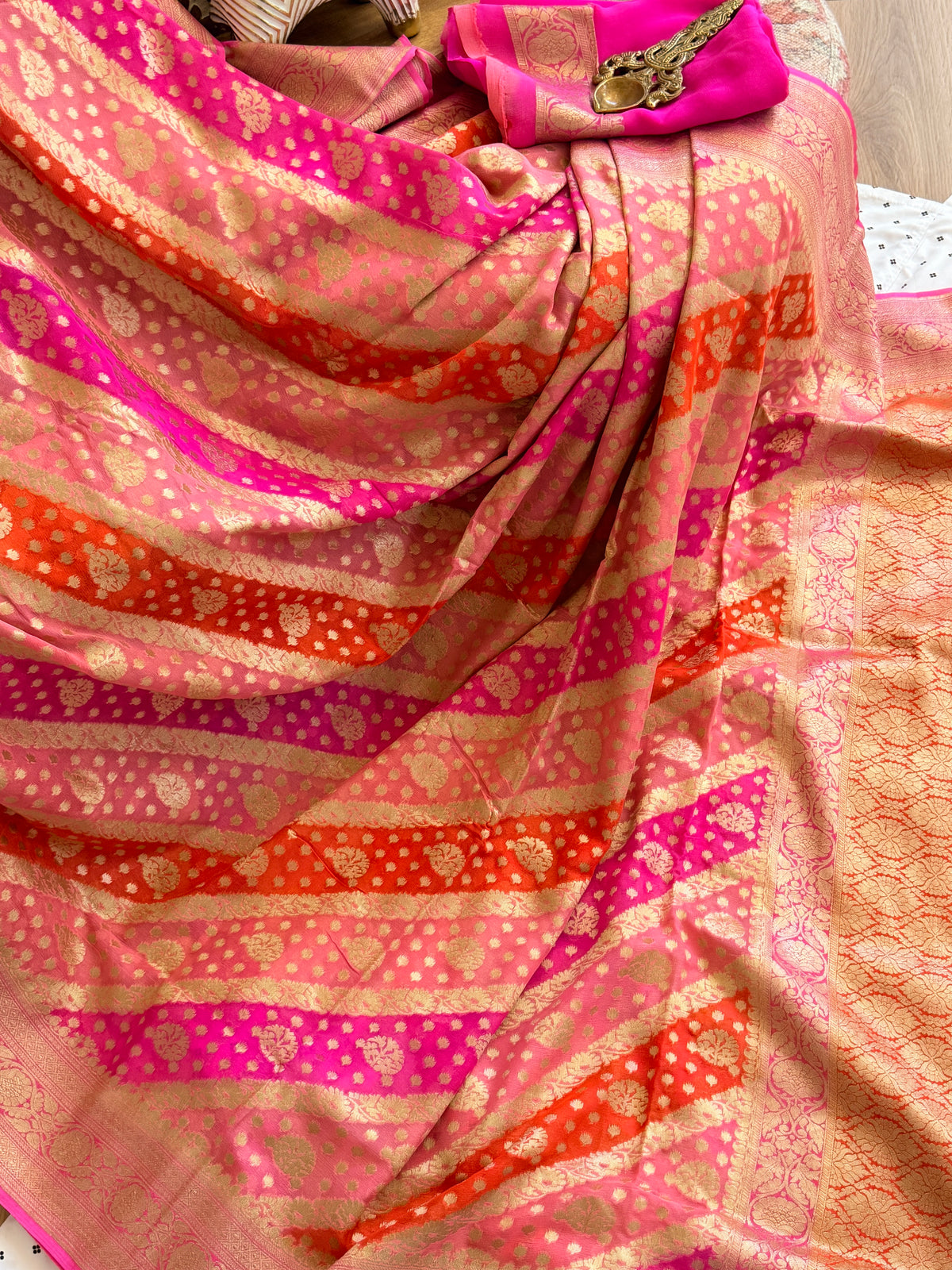 Khaddi Georgette Banarasi Saree