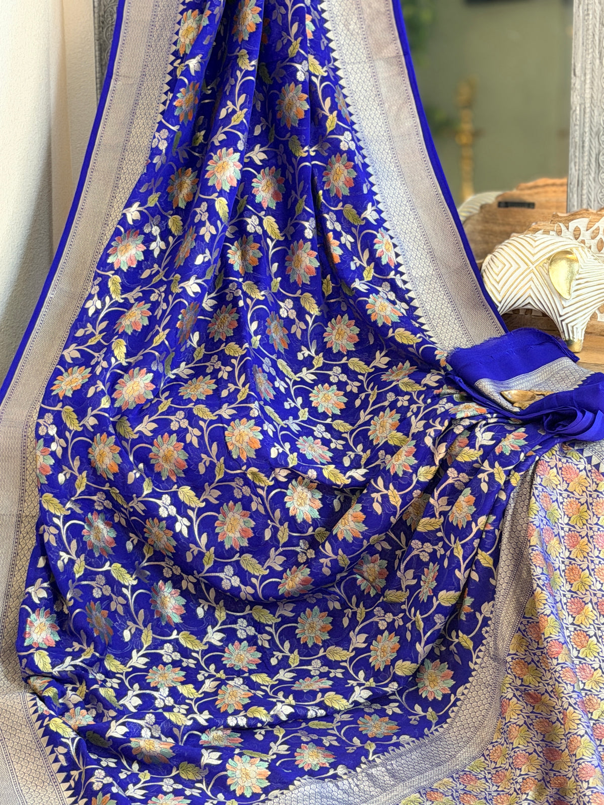 Khaddi Georgette Banarasi Saree