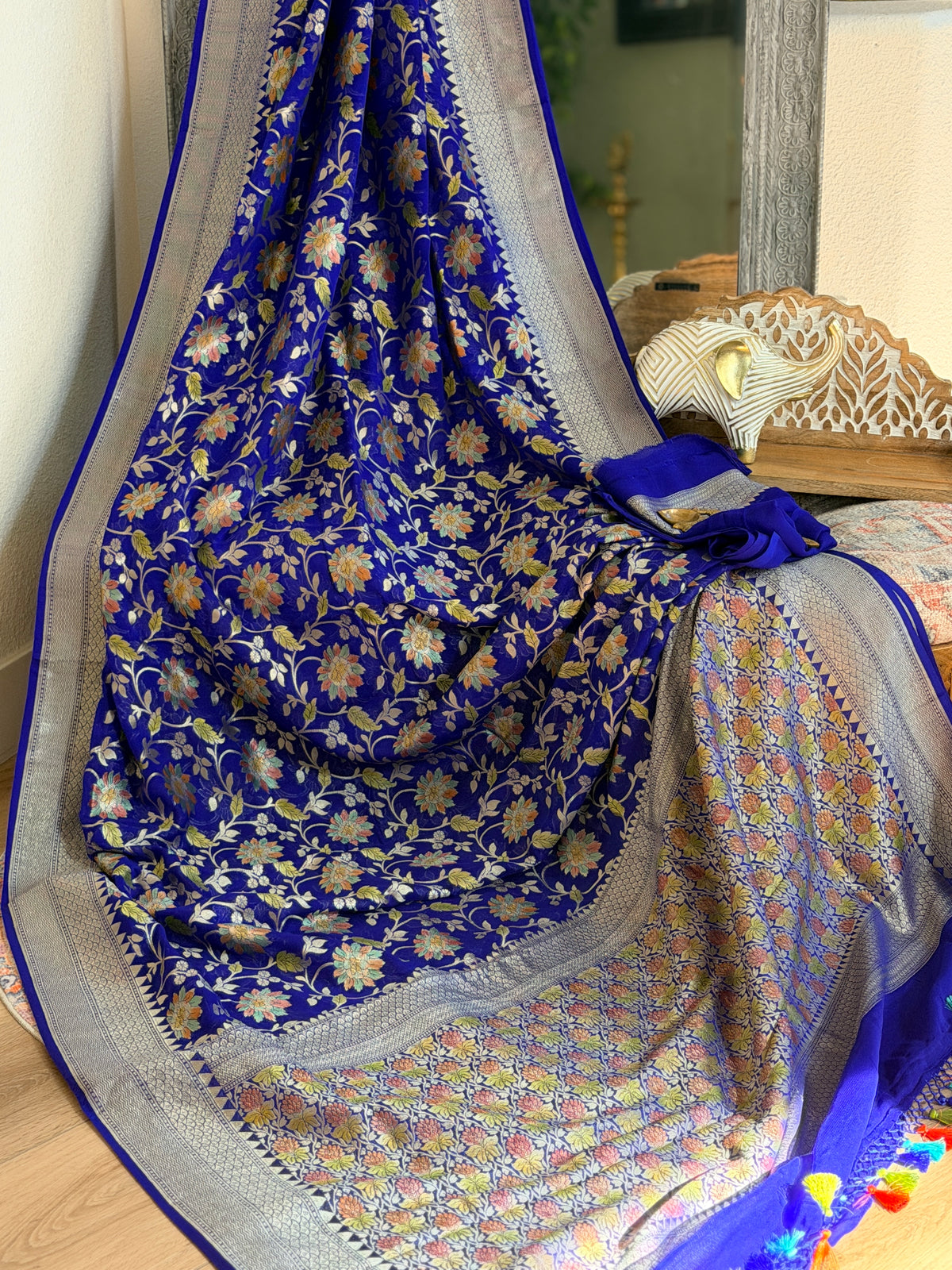 Khaddi Georgette Banarasi Saree