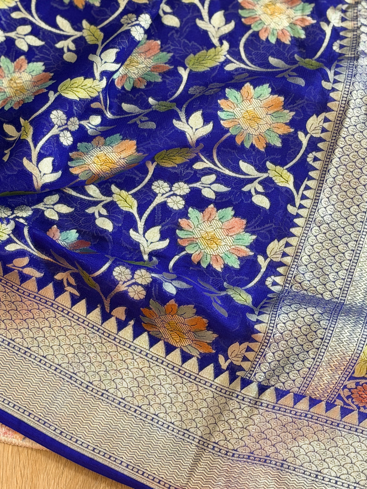 Khaddi Georgette Banarasi Saree