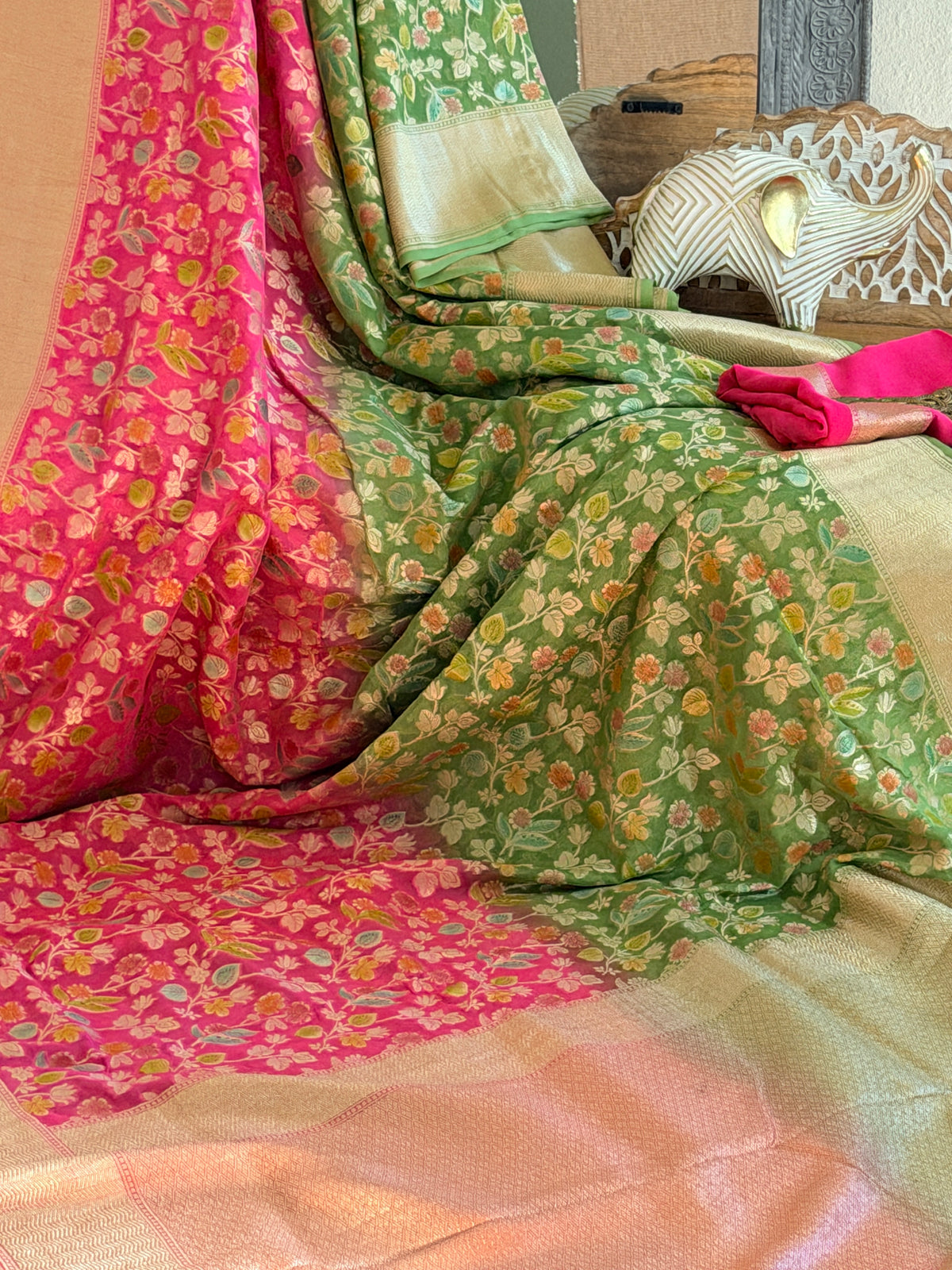 Khaddi Georgette Banarasi Saree