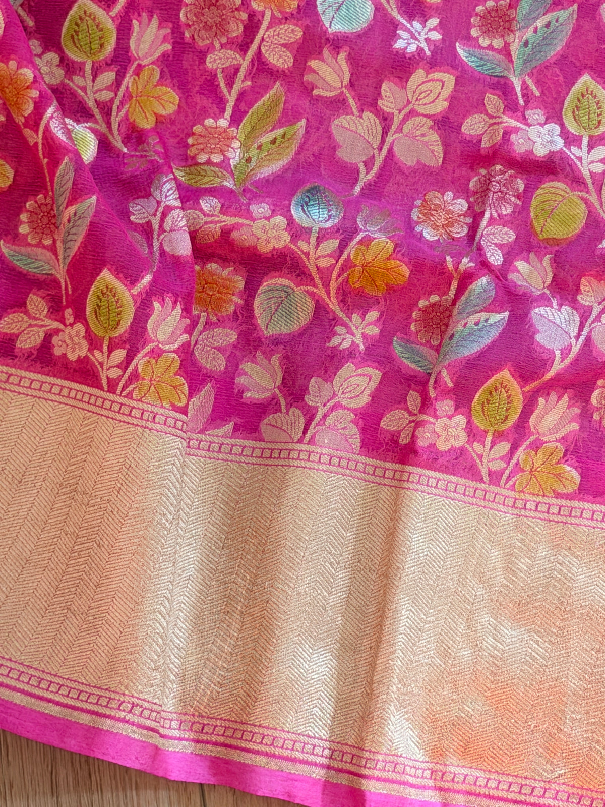Khaddi Georgette Banarasi Saree
