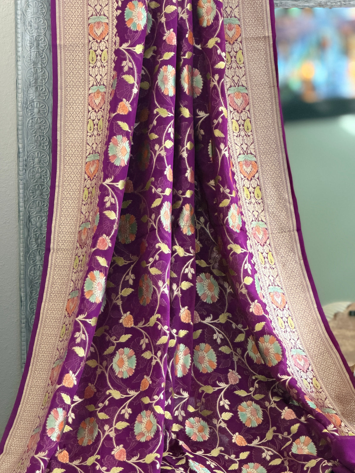 Khaddi Georgette Banarasi Saree
