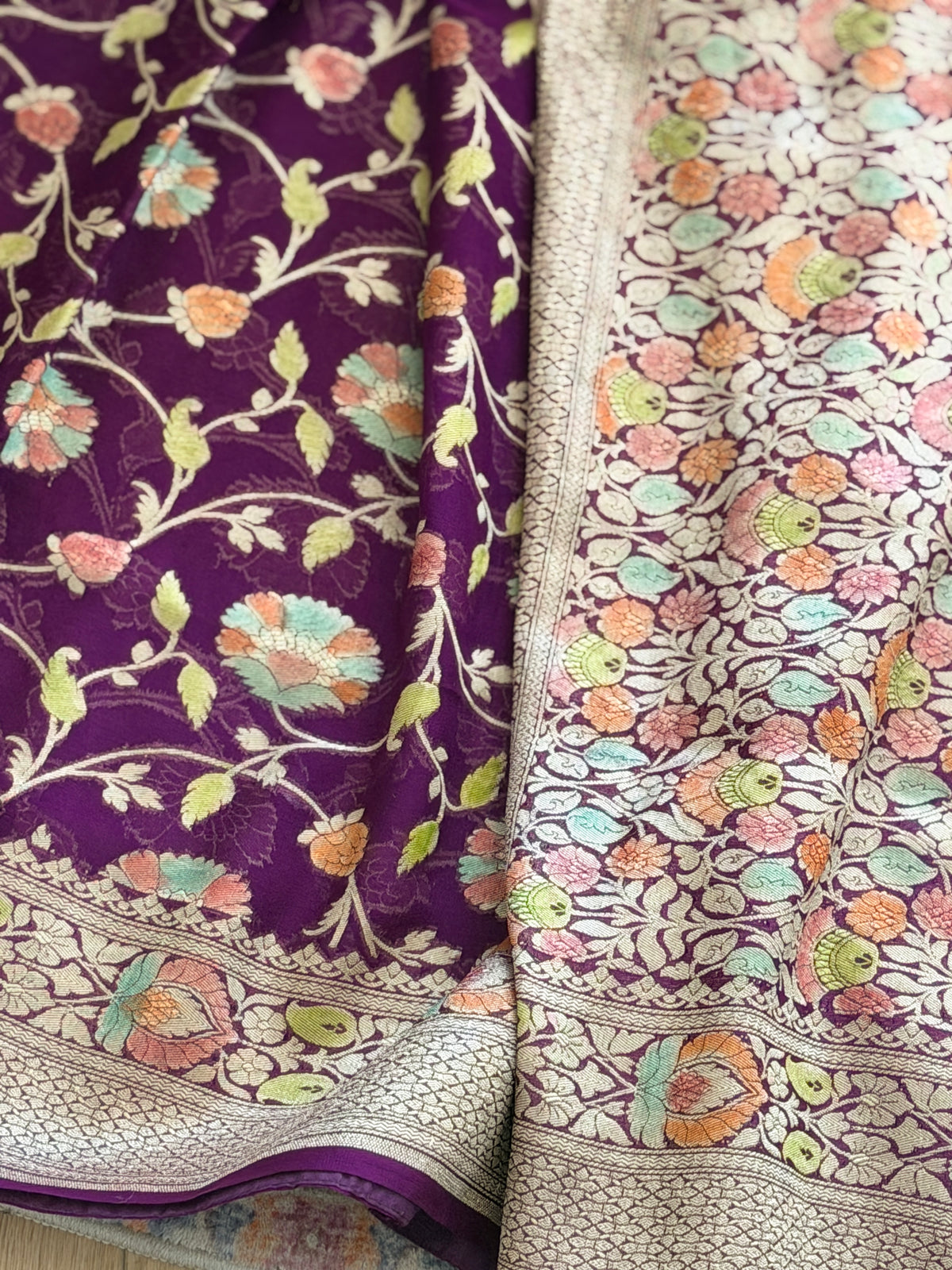 Khaddi Georgette Banarasi Saree