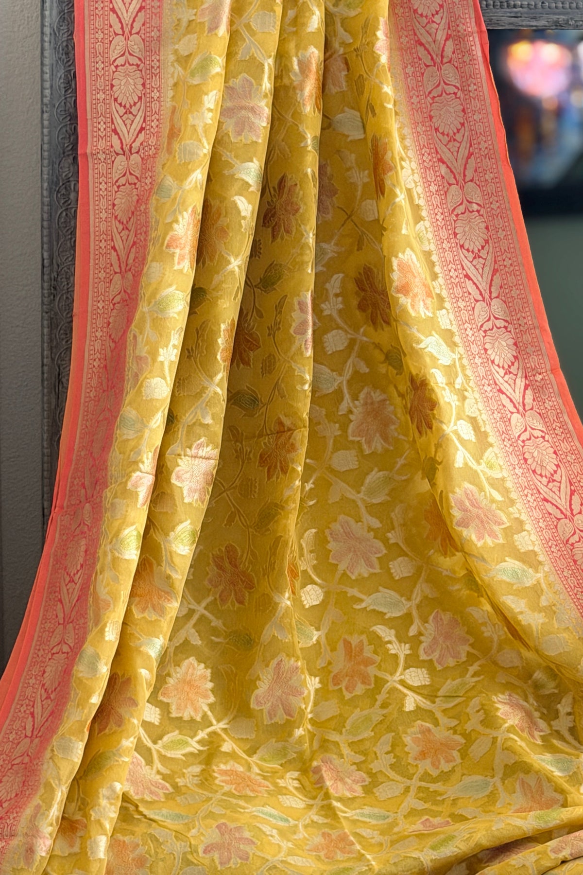 Khaddi Georgette Banarasi Saree