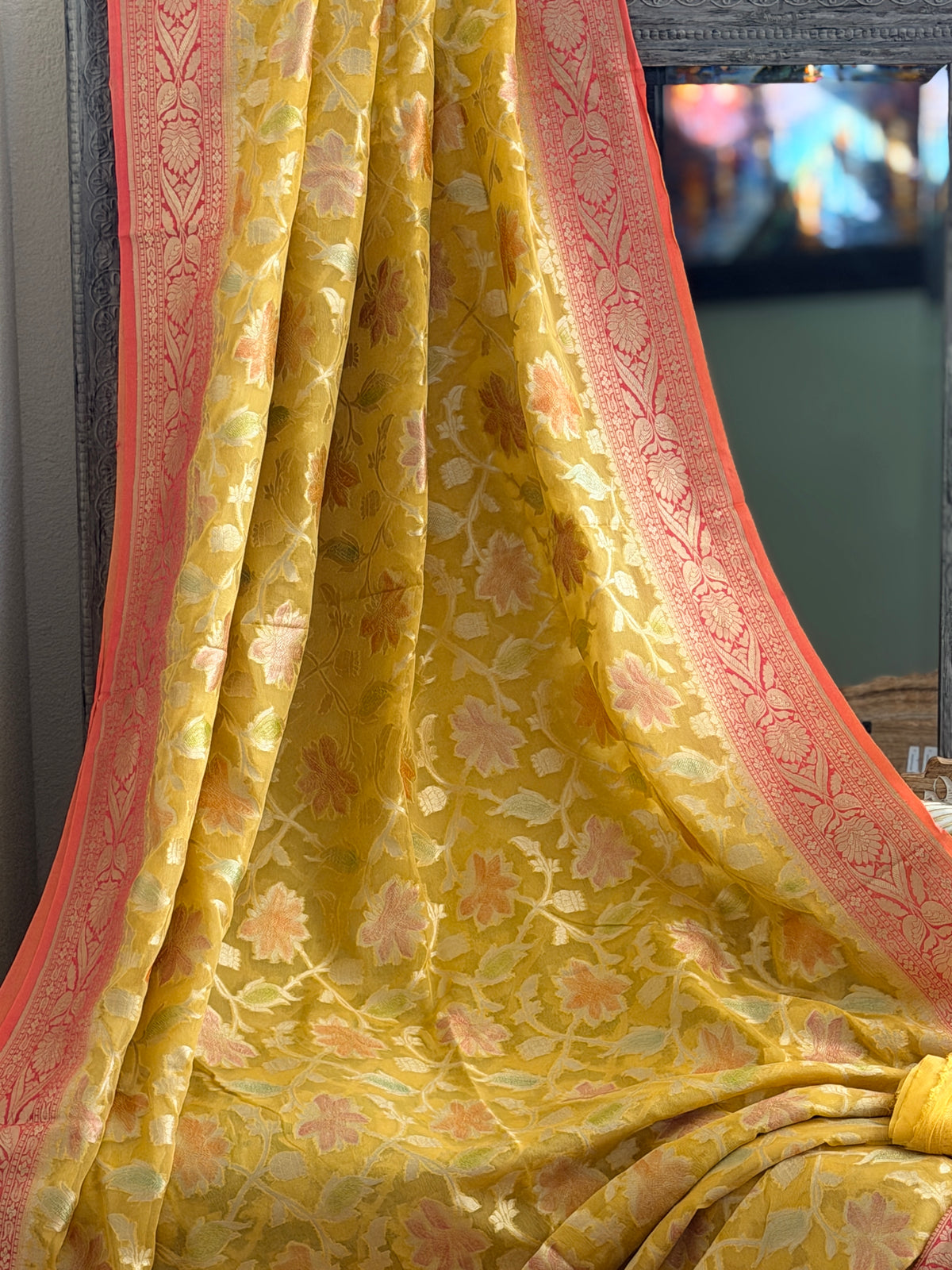 Khaddi Georgette Banarasi Saree