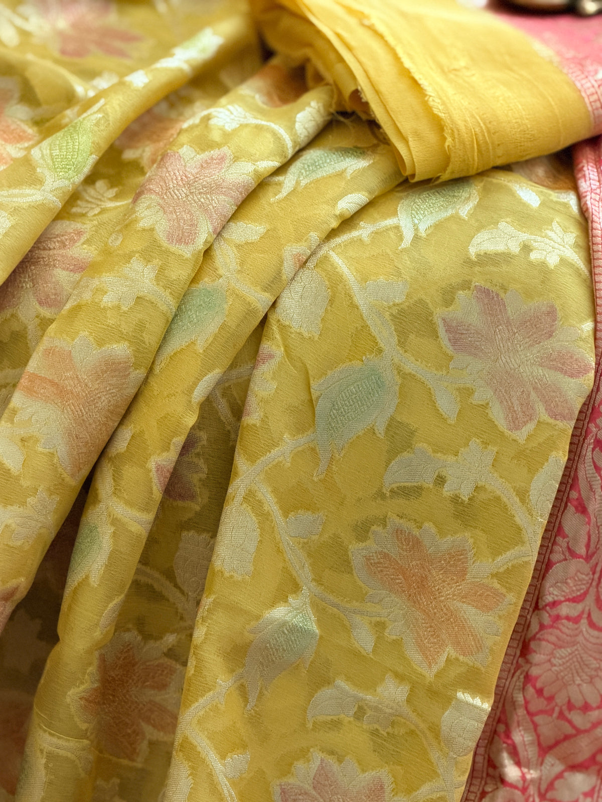 Khaddi Georgette Banarasi Saree