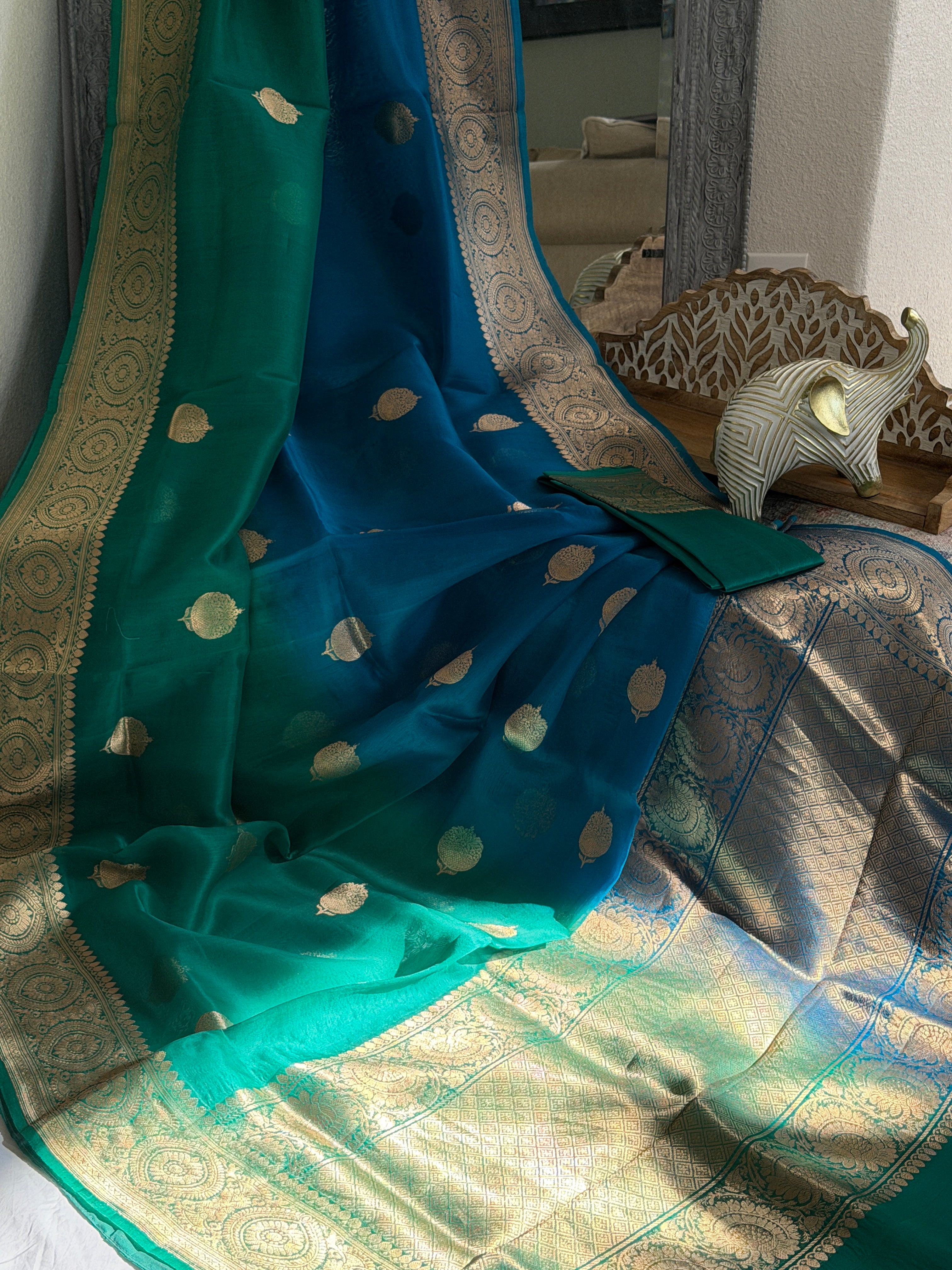 Banarasi Kora Organza Silk Saree