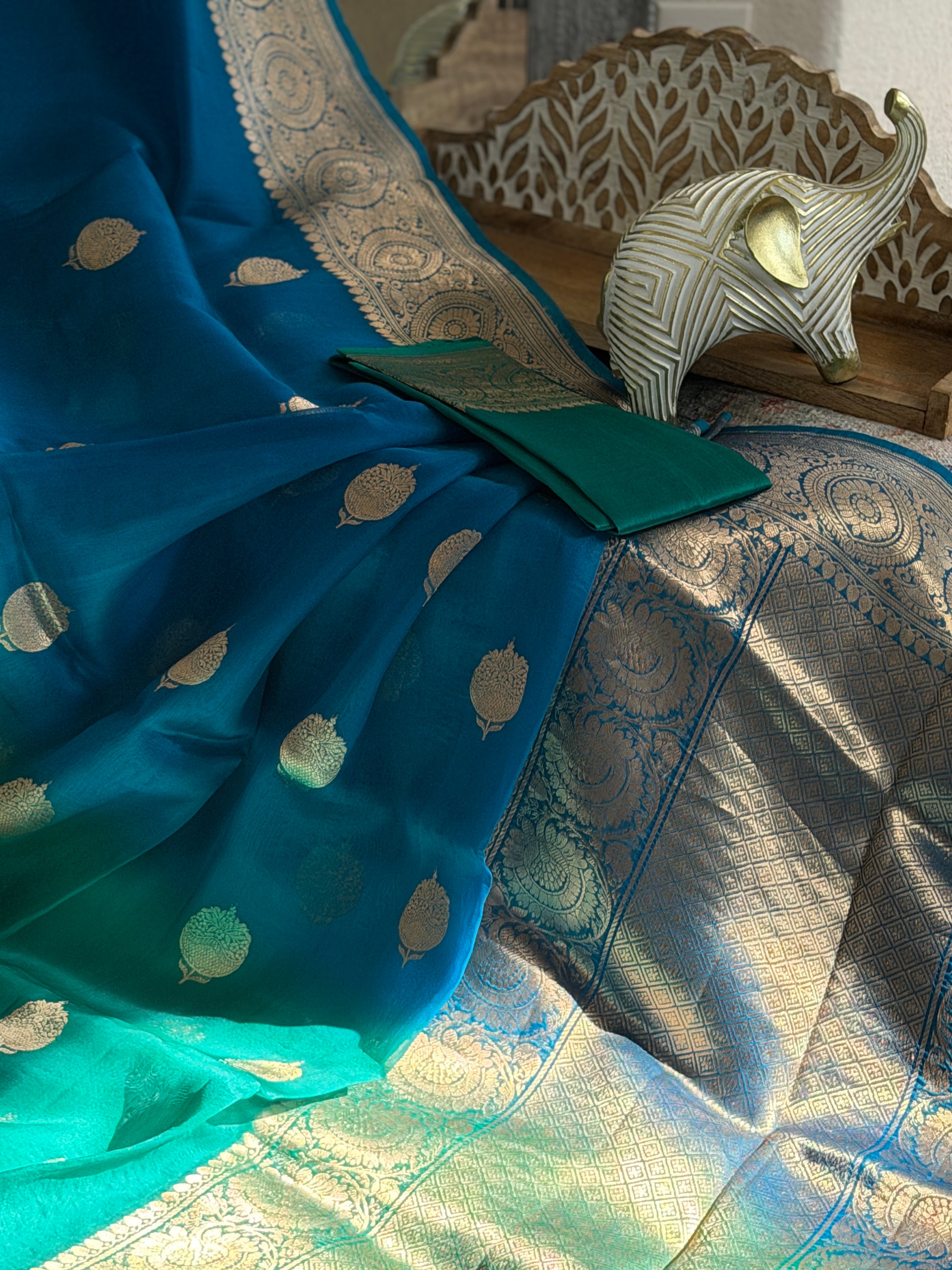 Banarasi Kora Organza Silk Saree