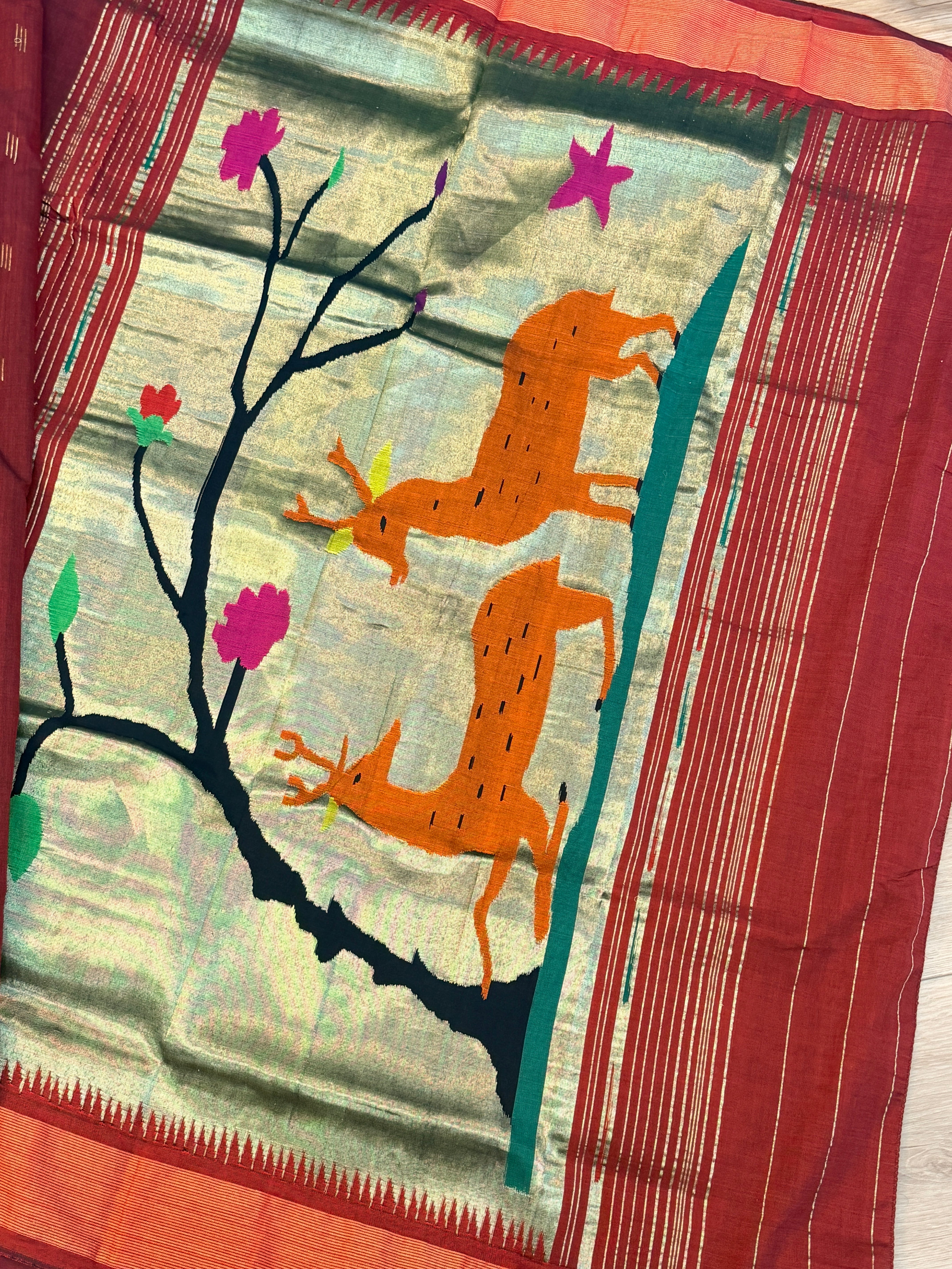 Paithani Cotton handloom saree