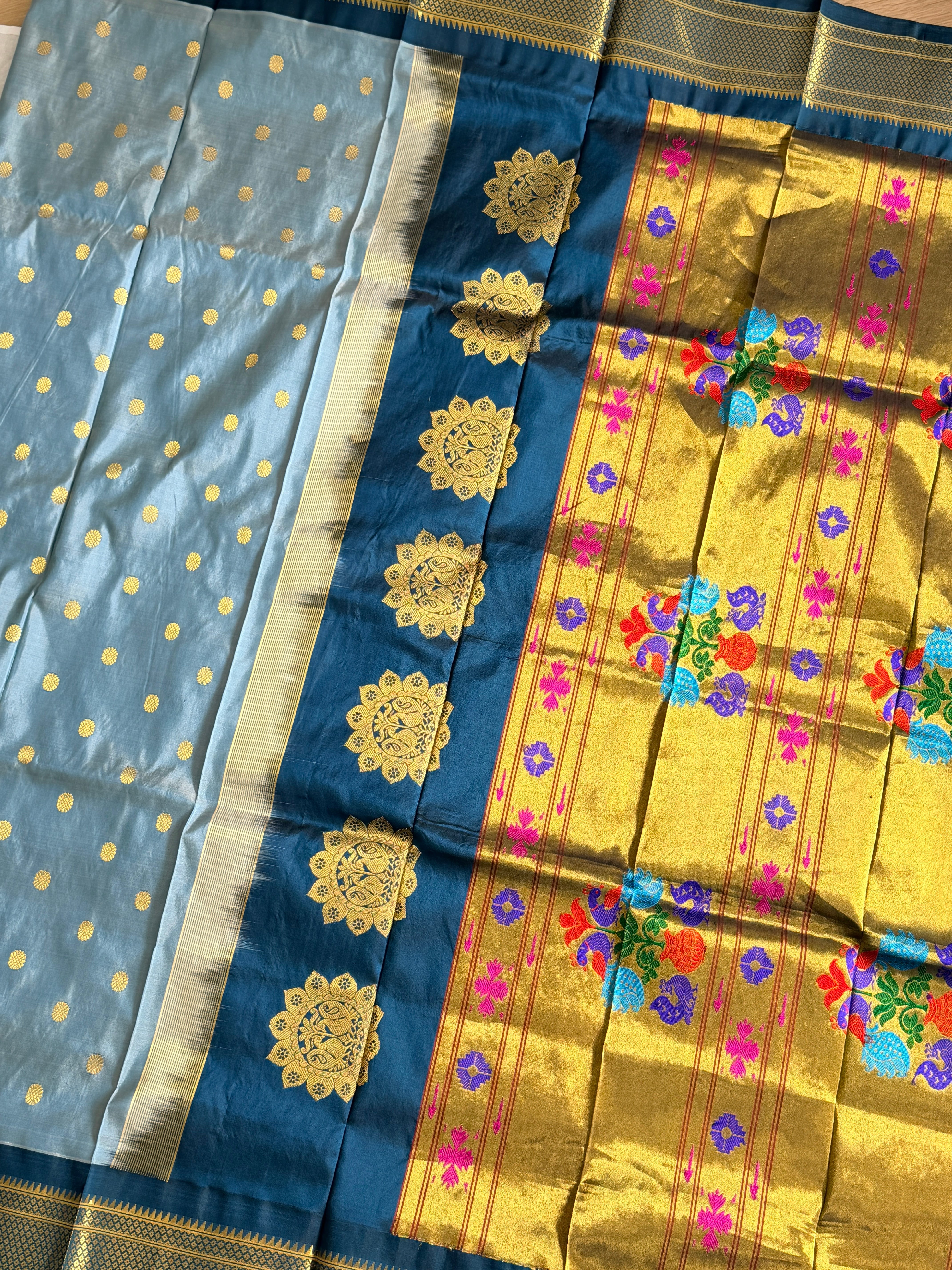Paithani Pure silk handloom Maharani saree