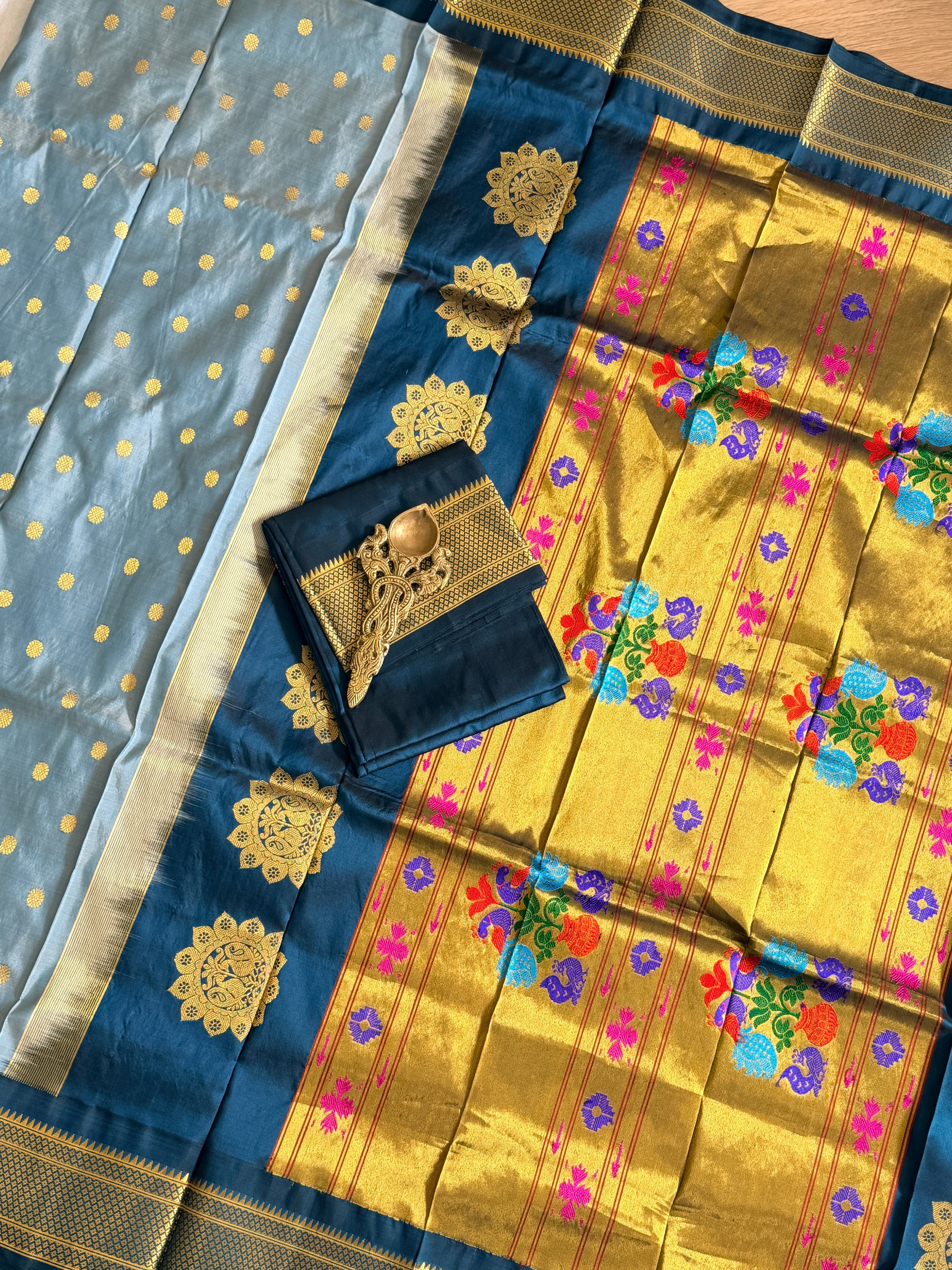 Paithani Pure silk handloom Maharani saree