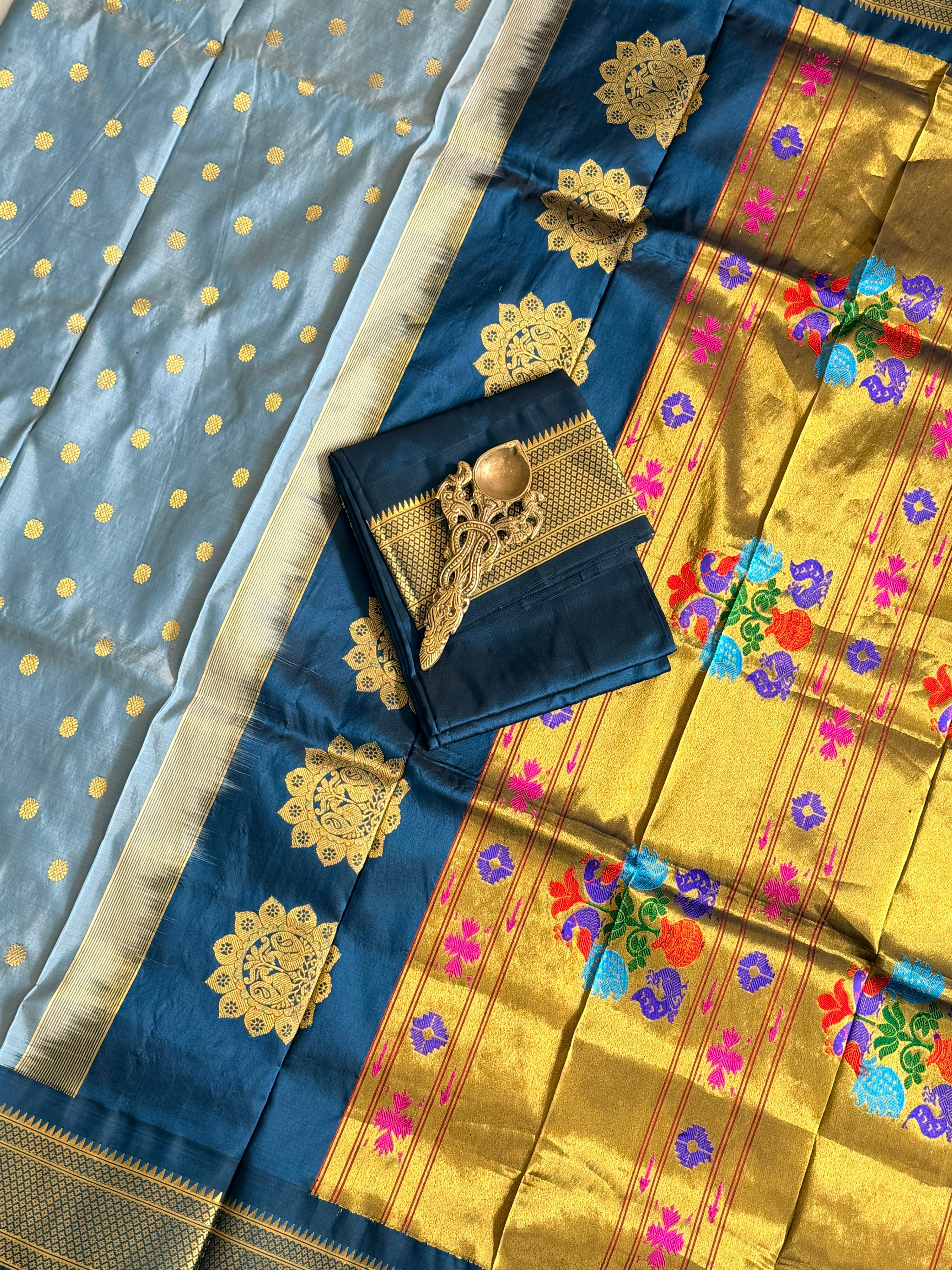 Paithani Pure silk handloom Maharani saree