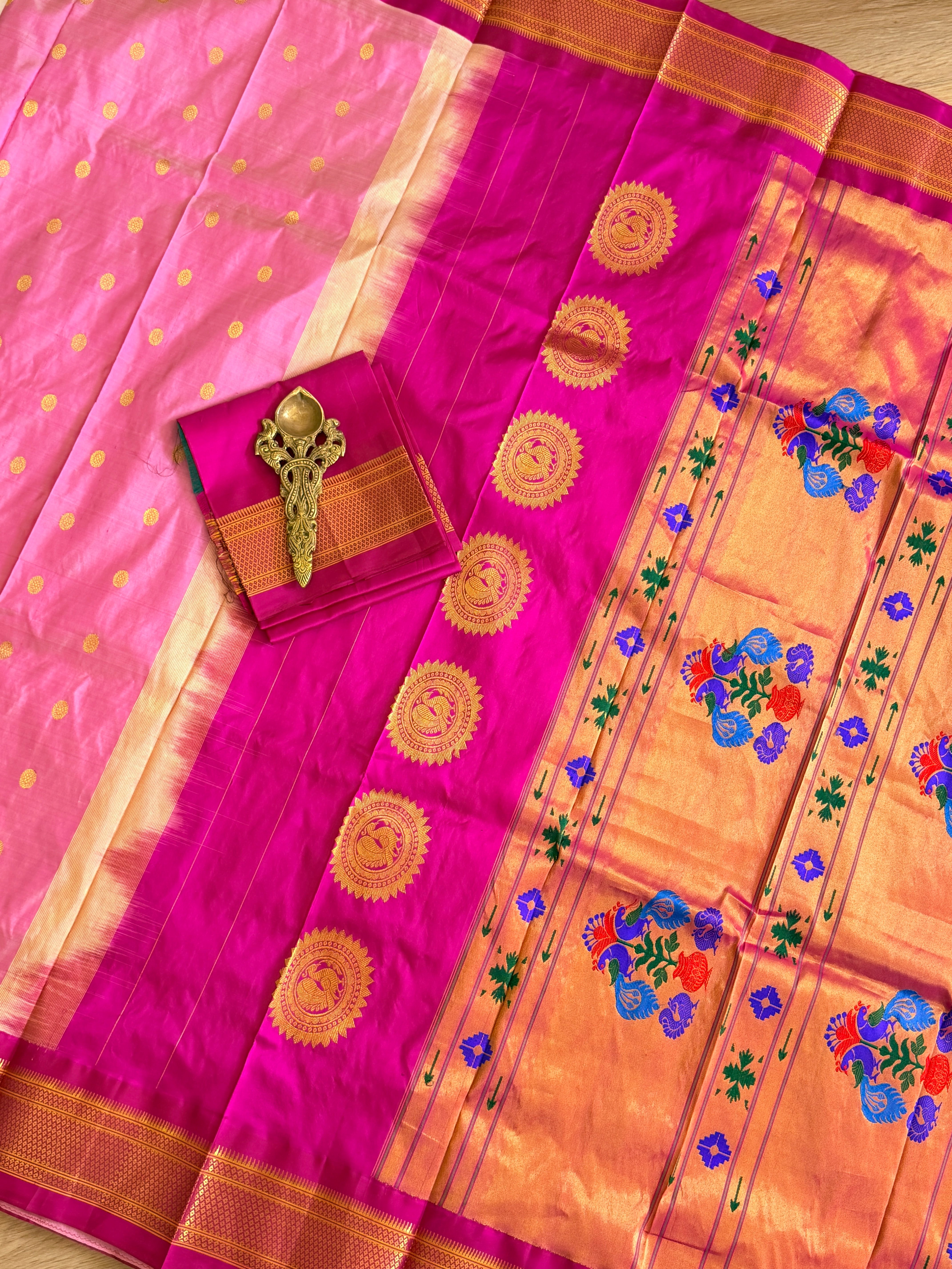 Paithani Pure silk handloom Maharani saree