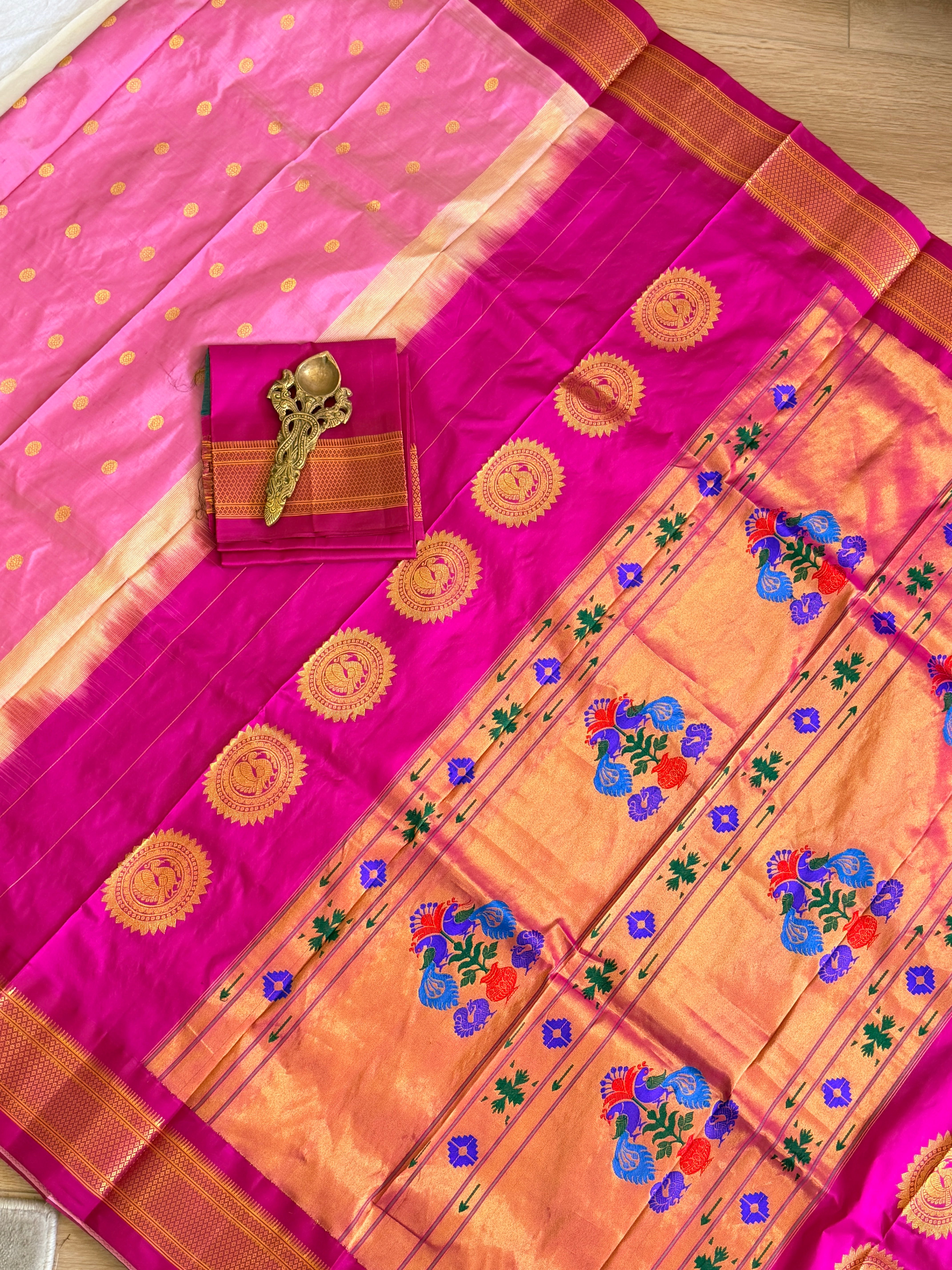 Paithani Pure silk handloom Maharani saree