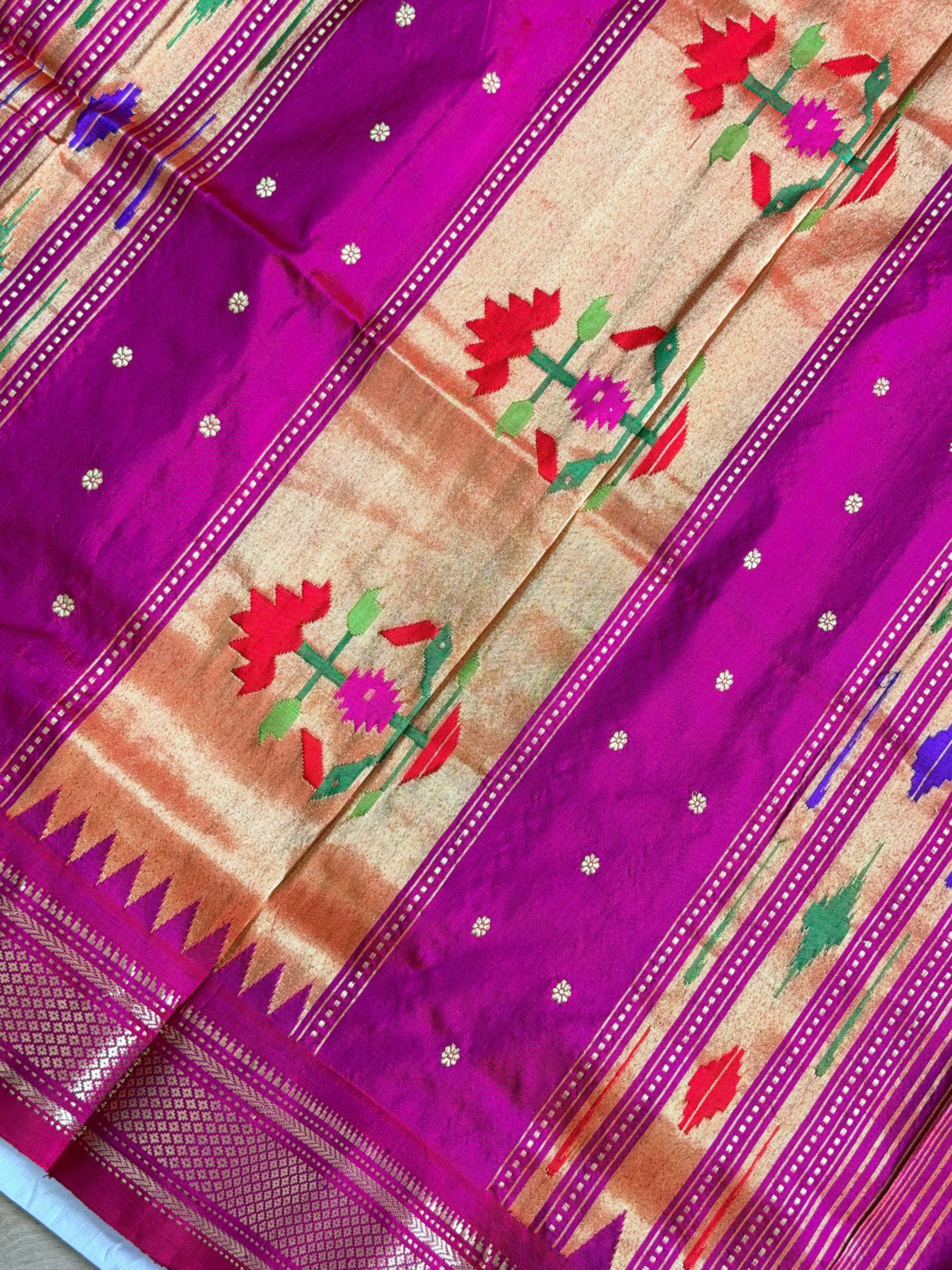 Paithani Pure silk handloom saree
