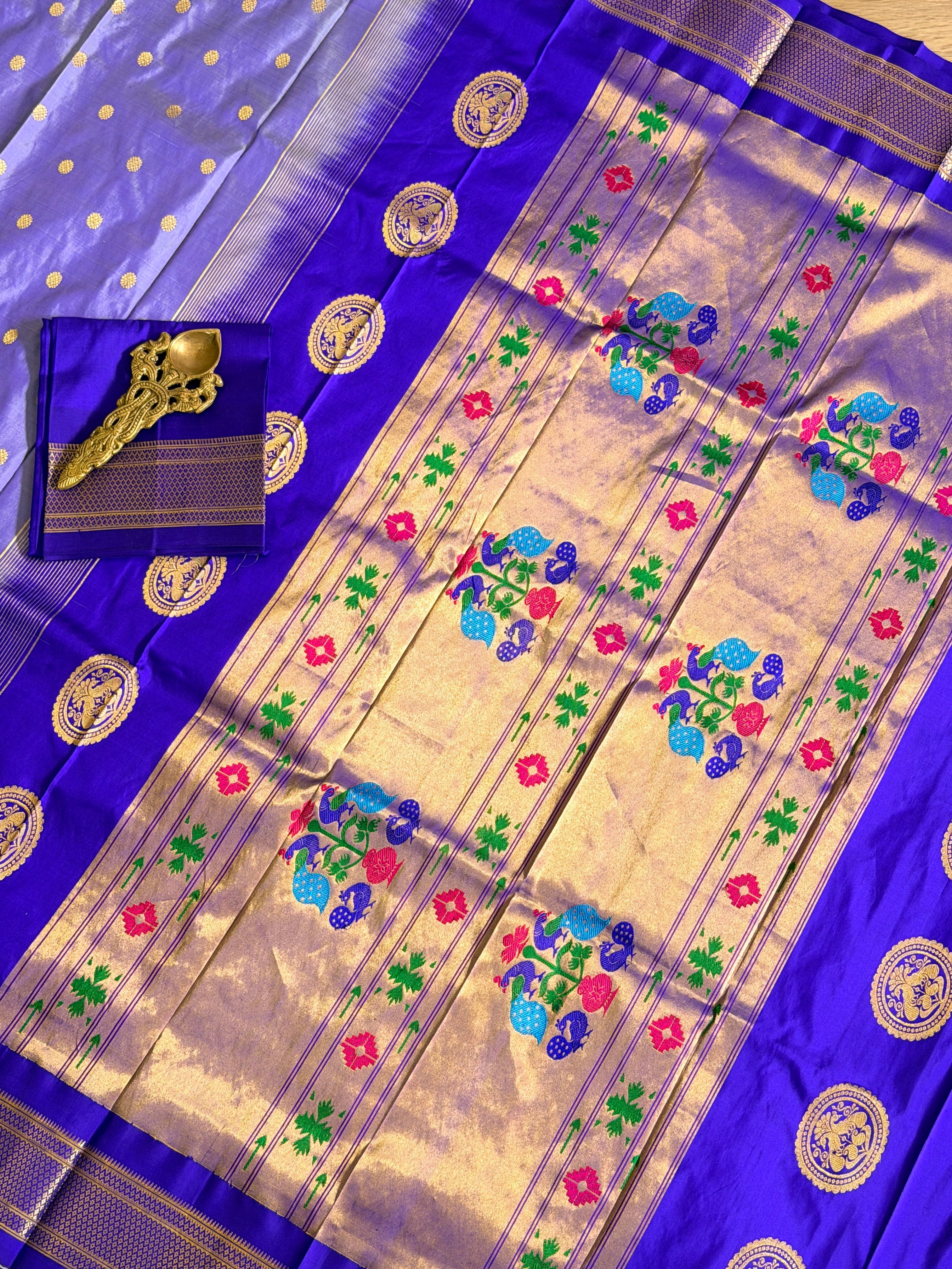 Paithani Pure silk handloom Maharani saree