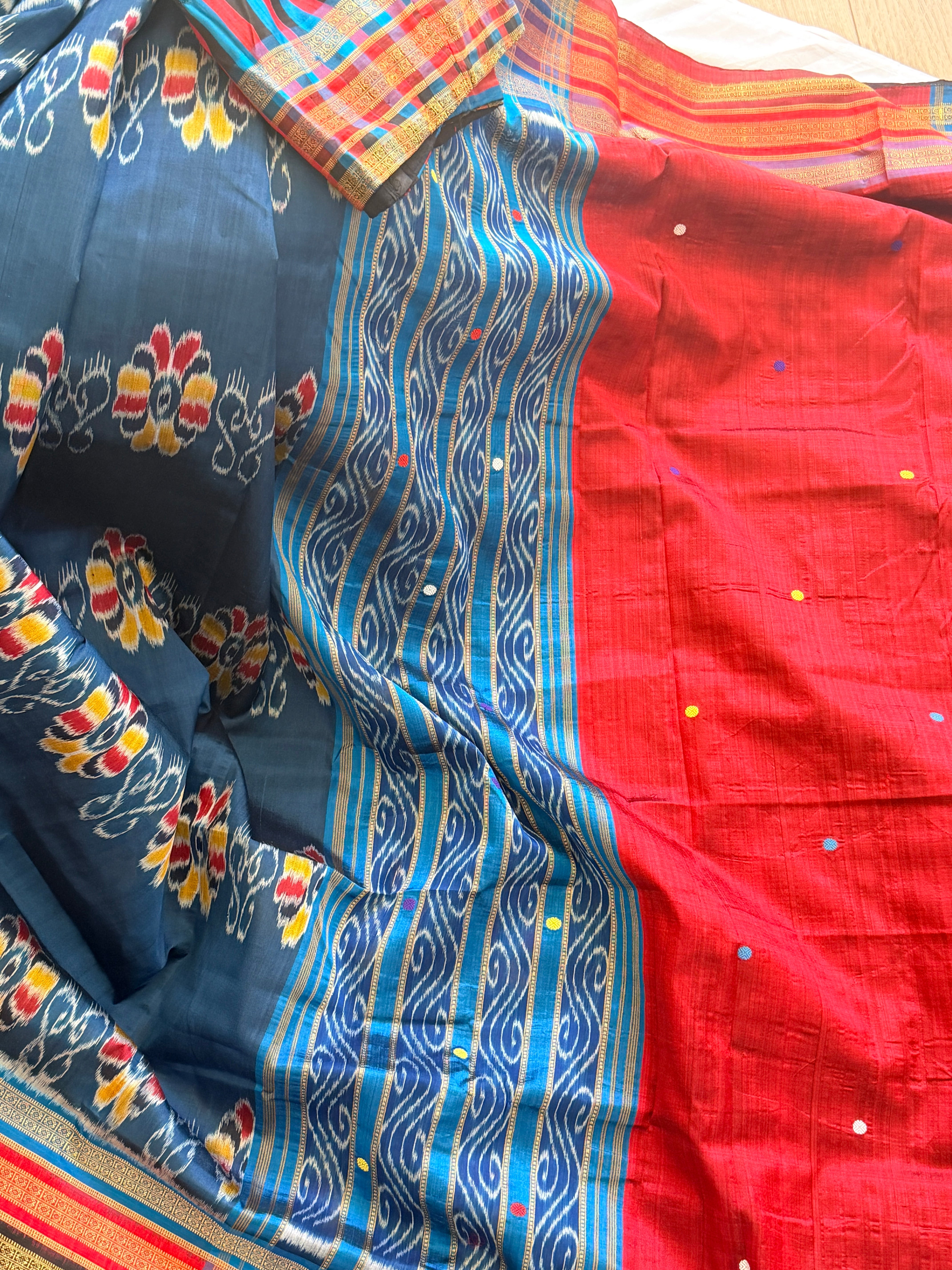Baghambari kathiphera handloom odisha saree