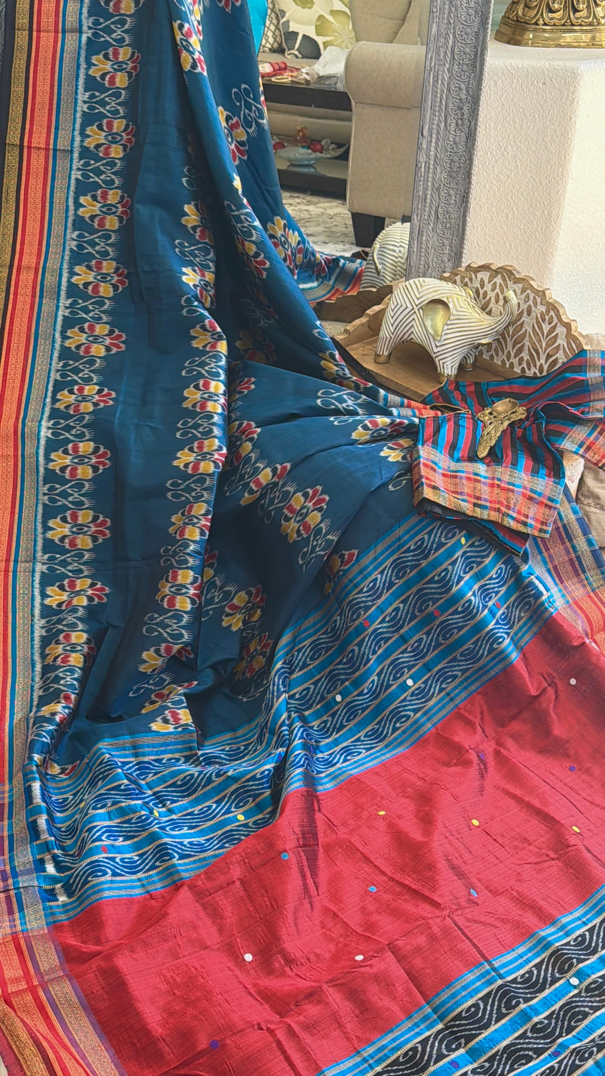 Baghambari kathiphera handloom odisha saree