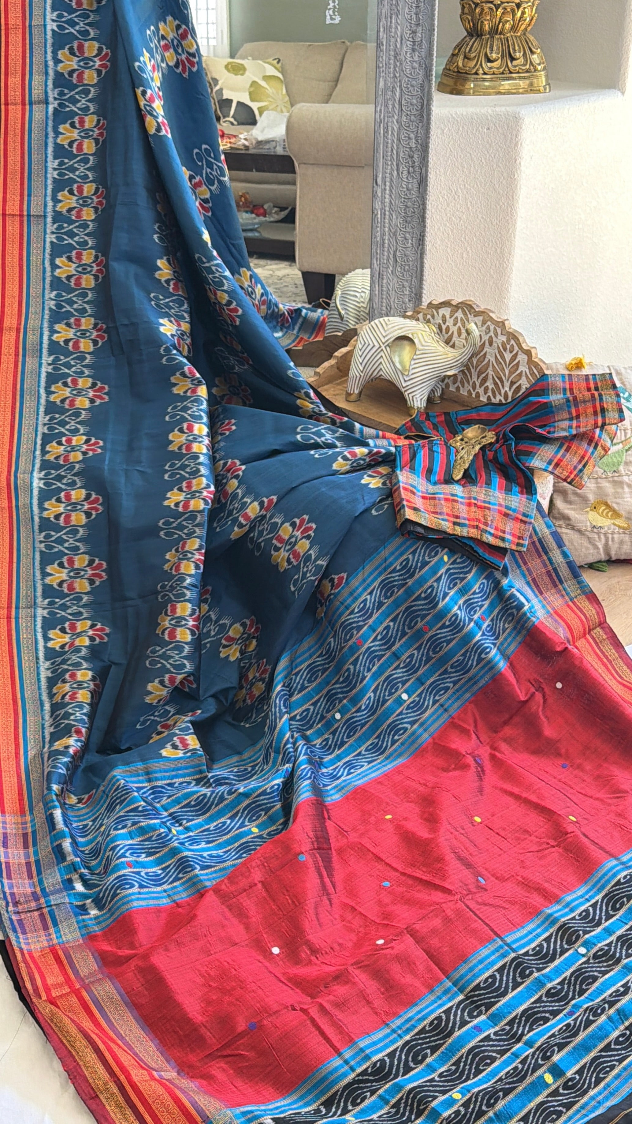Baghambari kathiphera handloom odisha saree