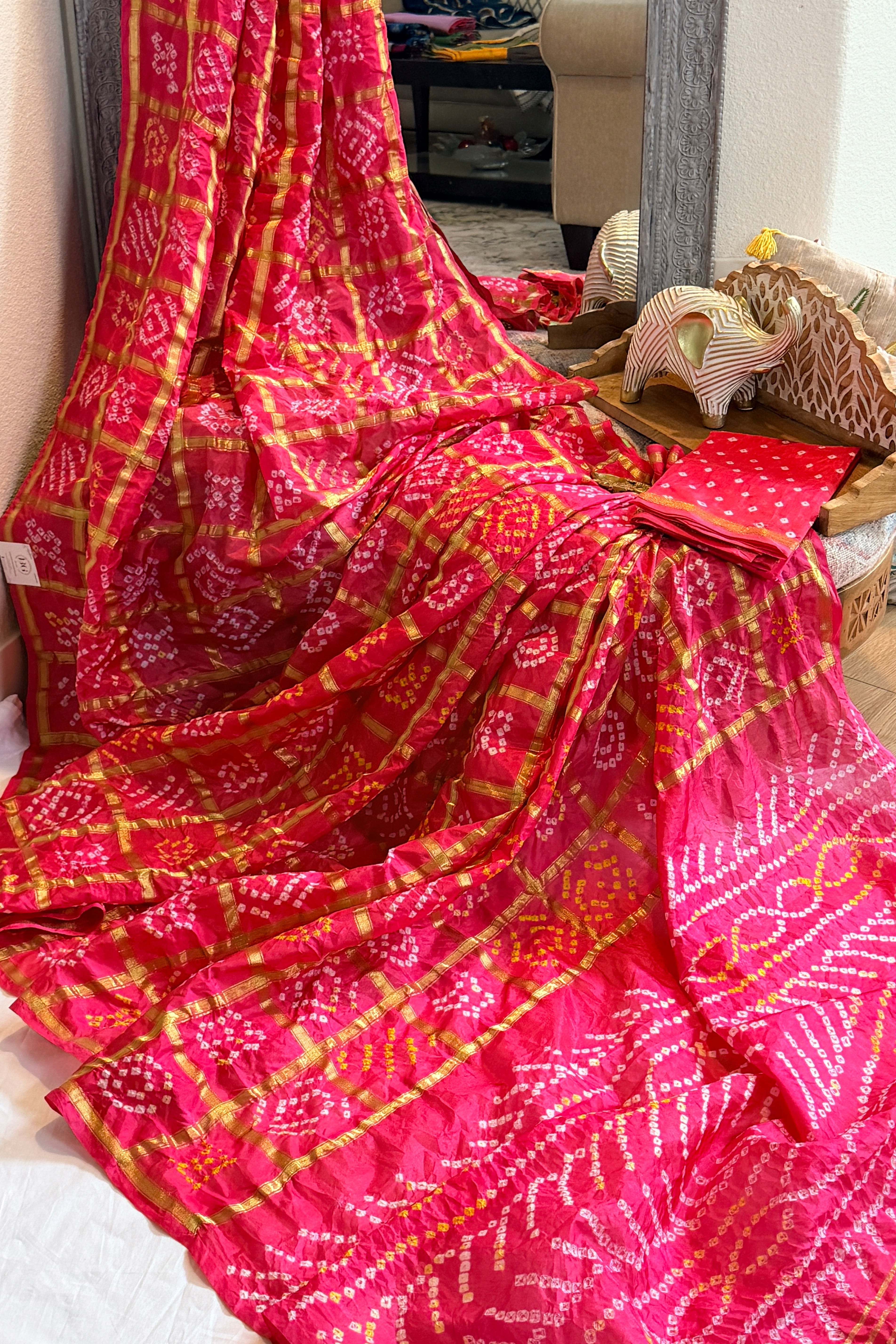Bandhani Saree on Pure silk
