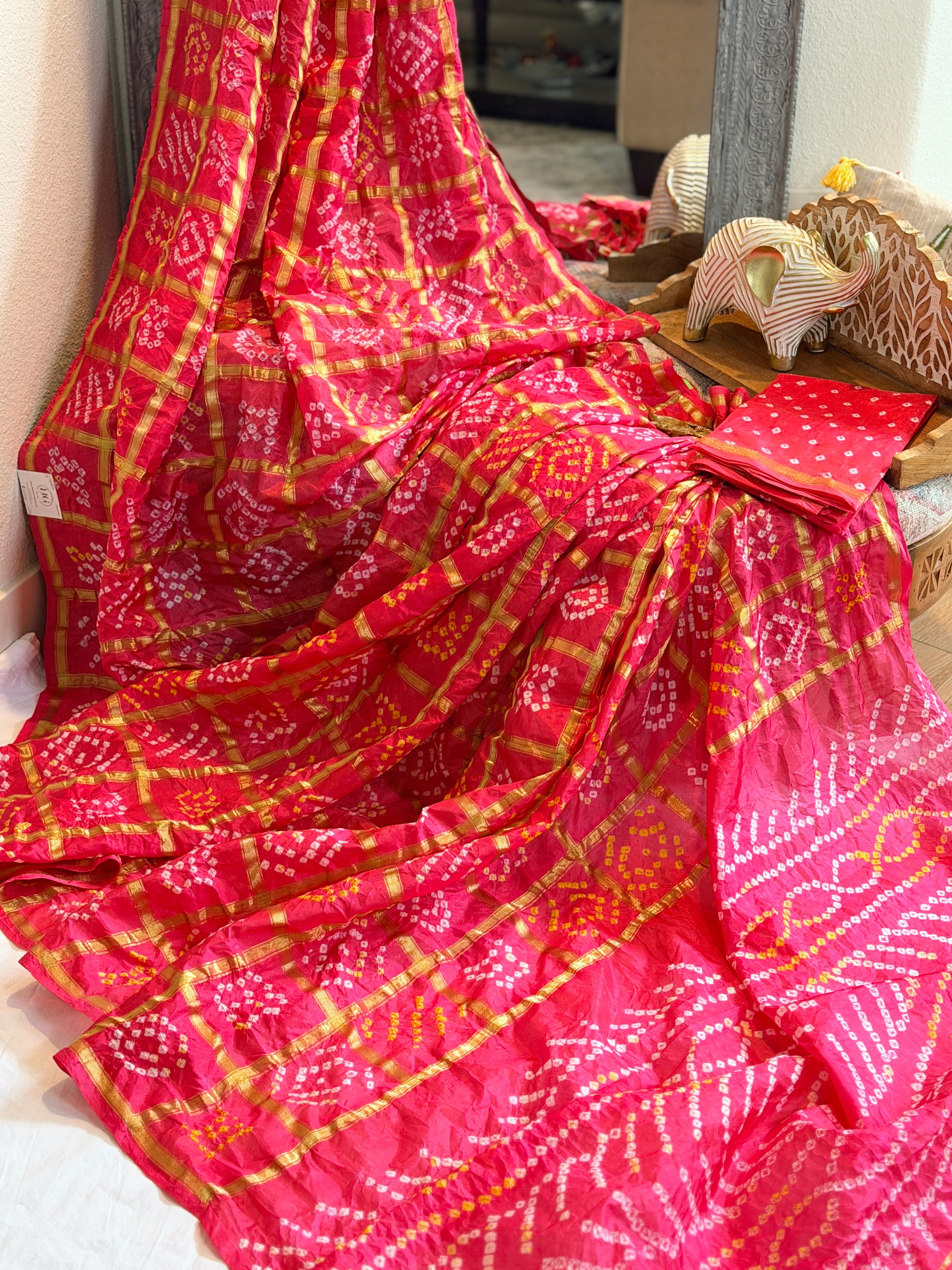 Bandhani Saree on Pure silk