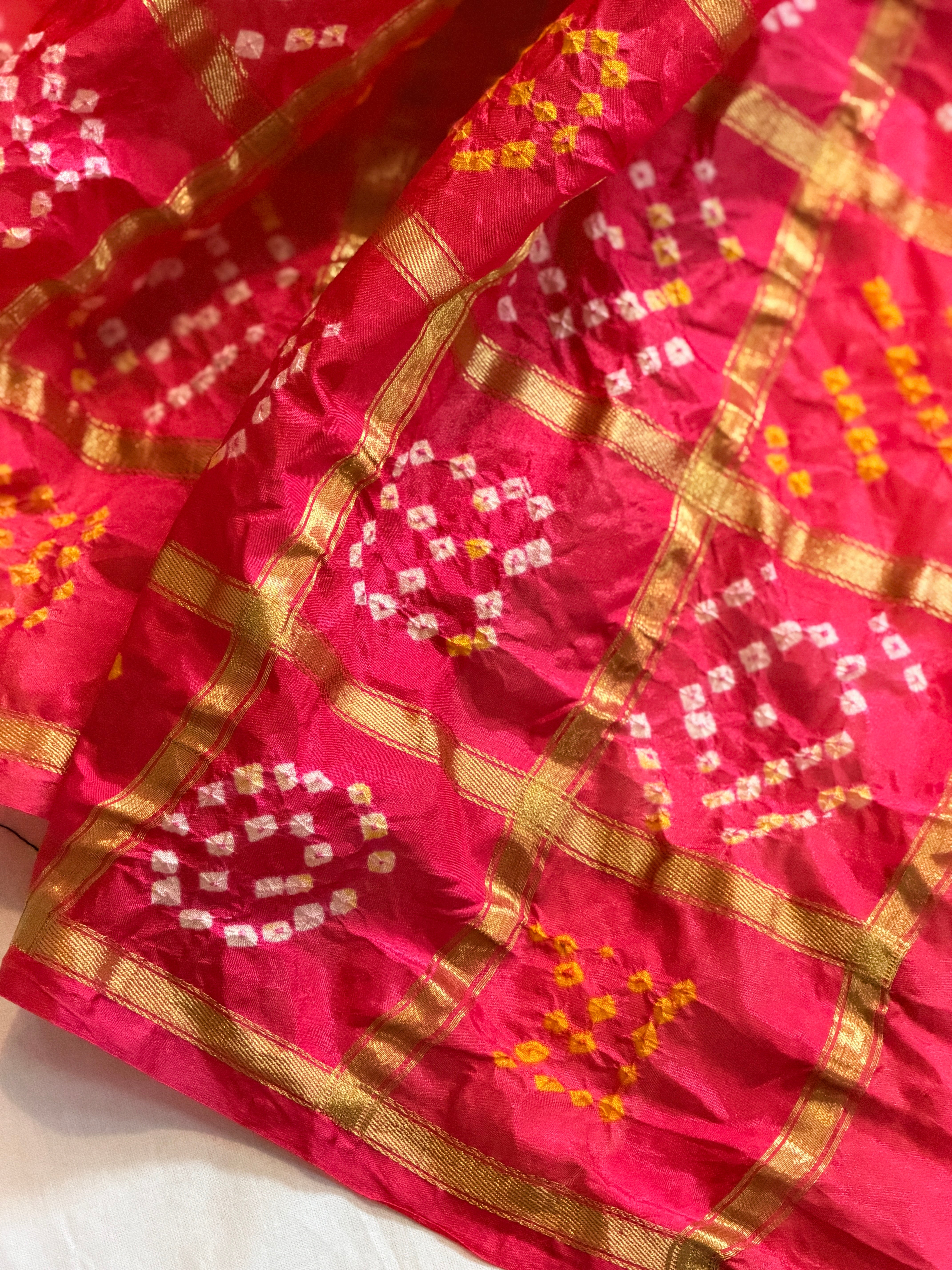 Bandhani Saree on Pure silk