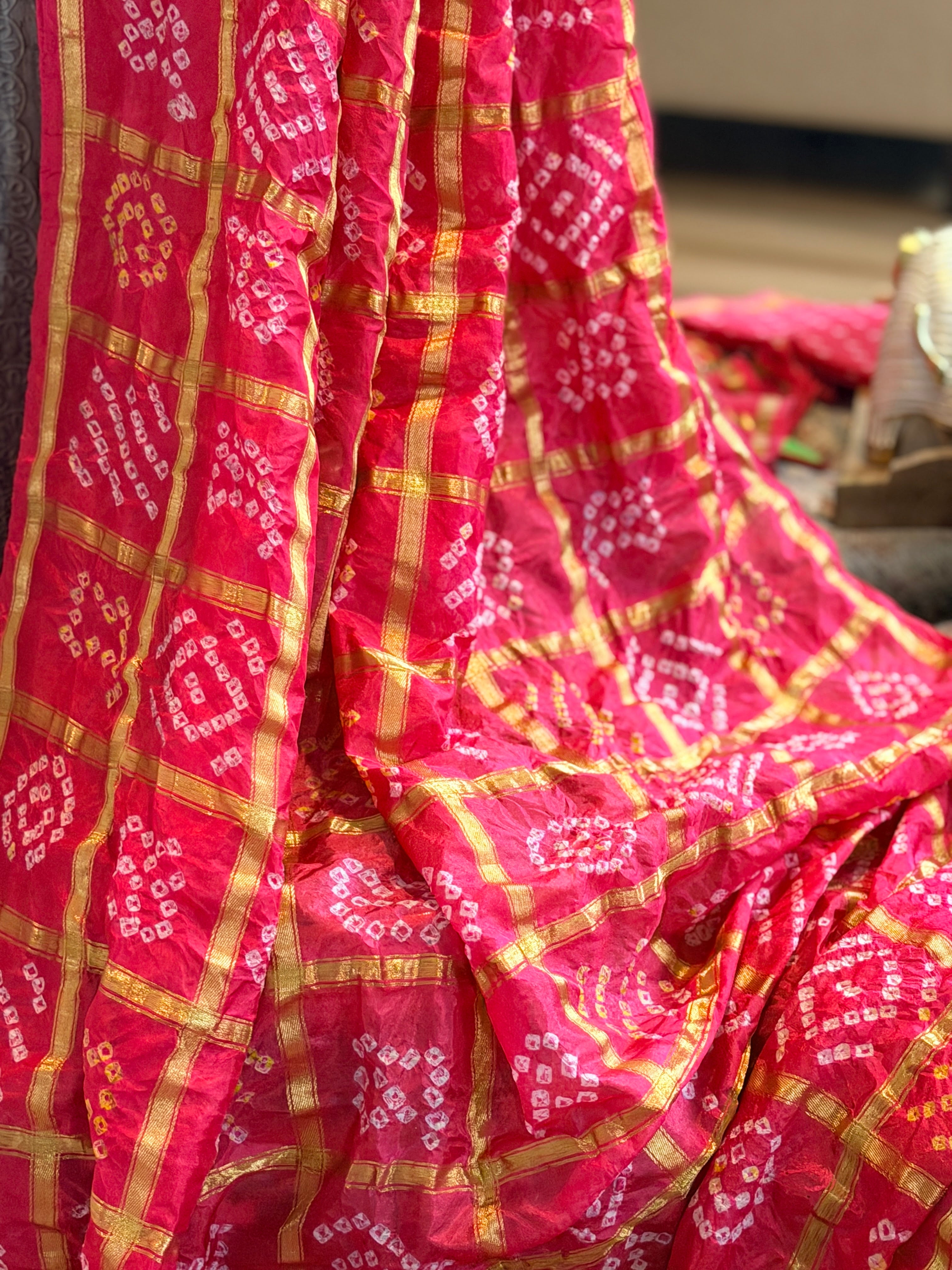 Bandhani Saree on Pure silk