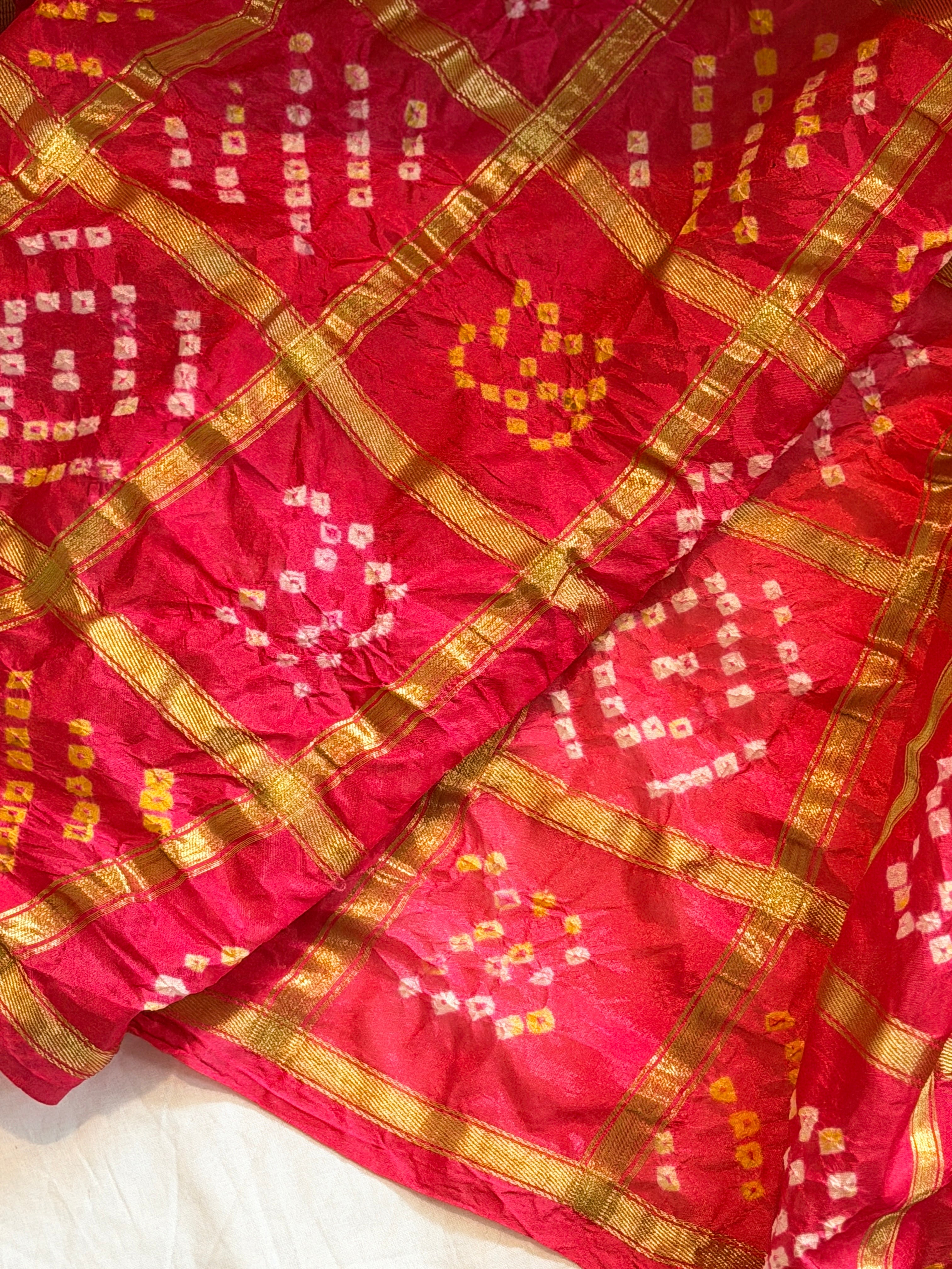 Bandhani Saree on Pure silk