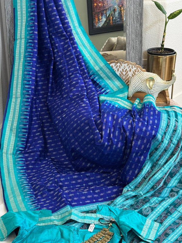 Odisha Hazar Butta Mulberry Silk Handloom Saree