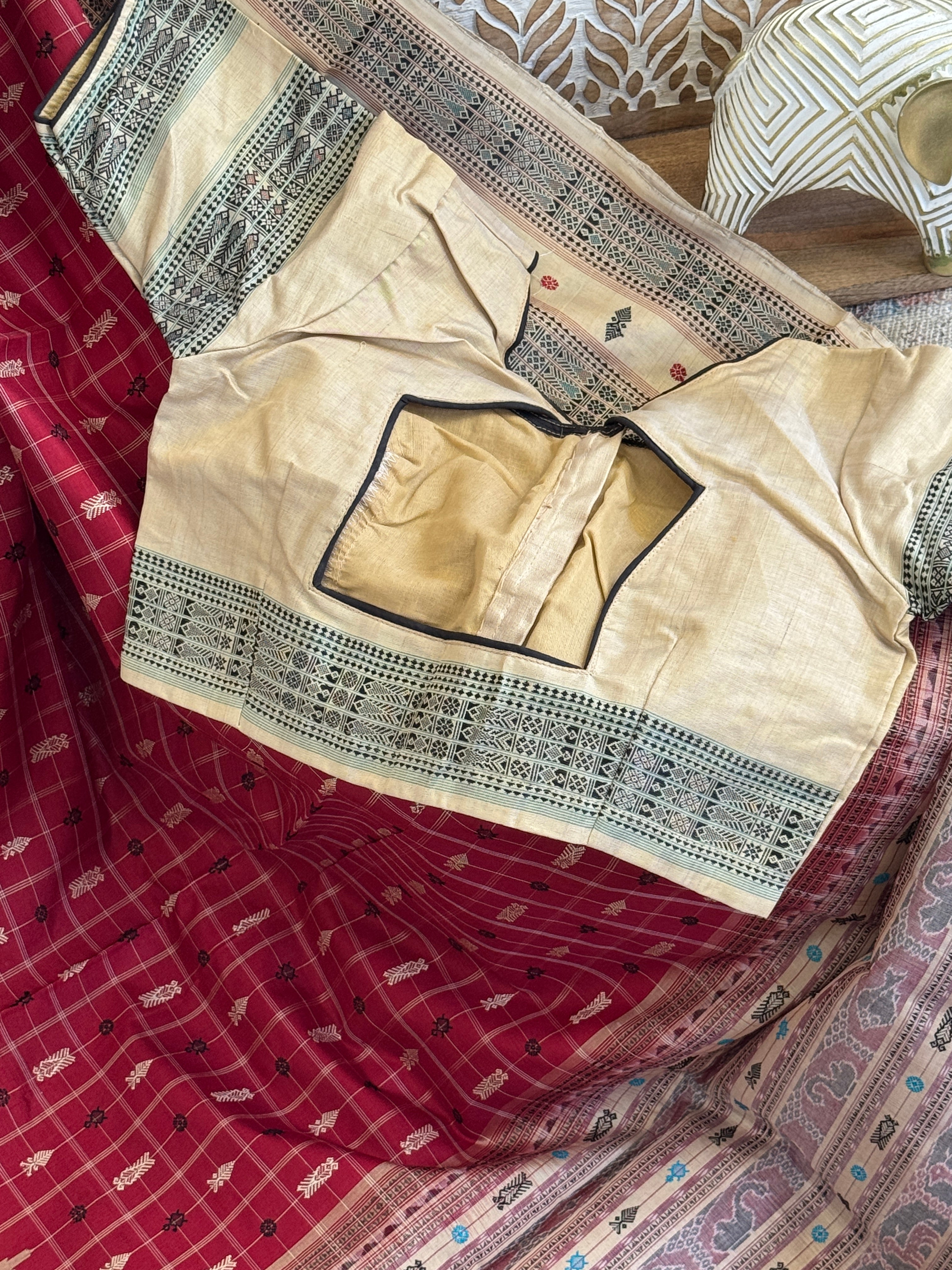 Odisha Hazar Butta Tussar Mulberry Silk Handloom Saree