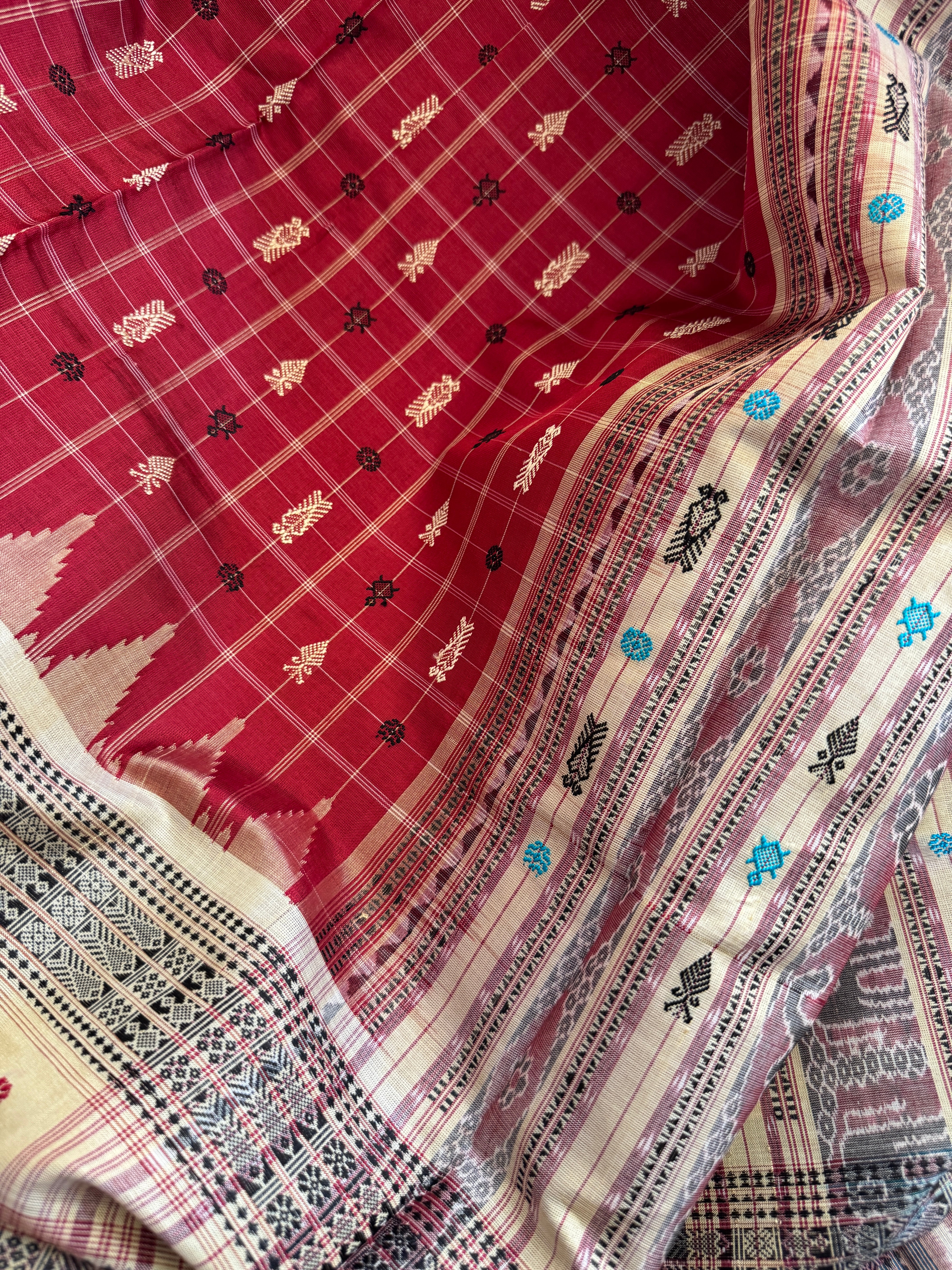 Odisha Hazar Butta Tussar Mulberry Silk Handloom Saree