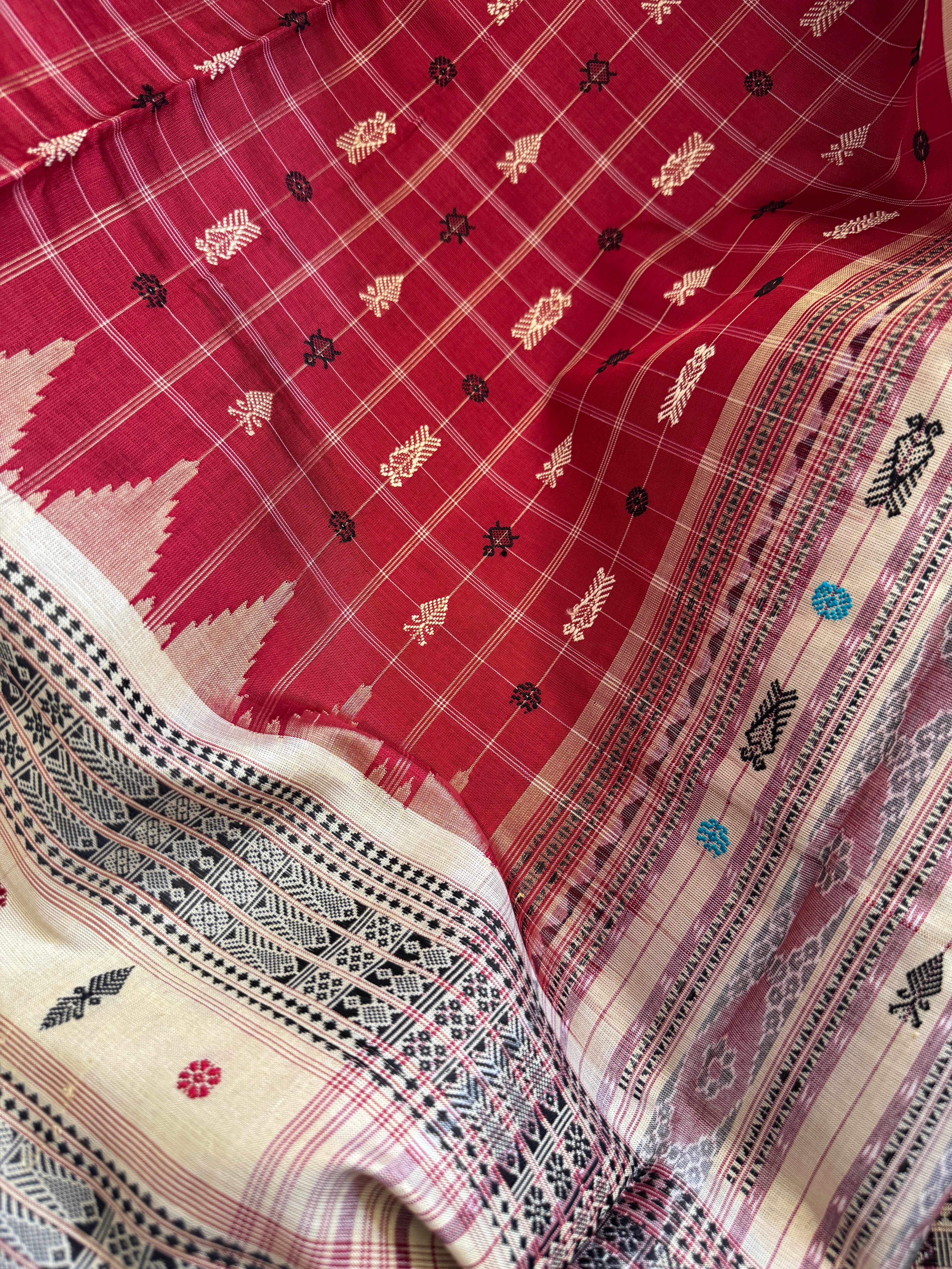 Odisha Hazar Butta Tussar Mulberry Silk Handloom Saree