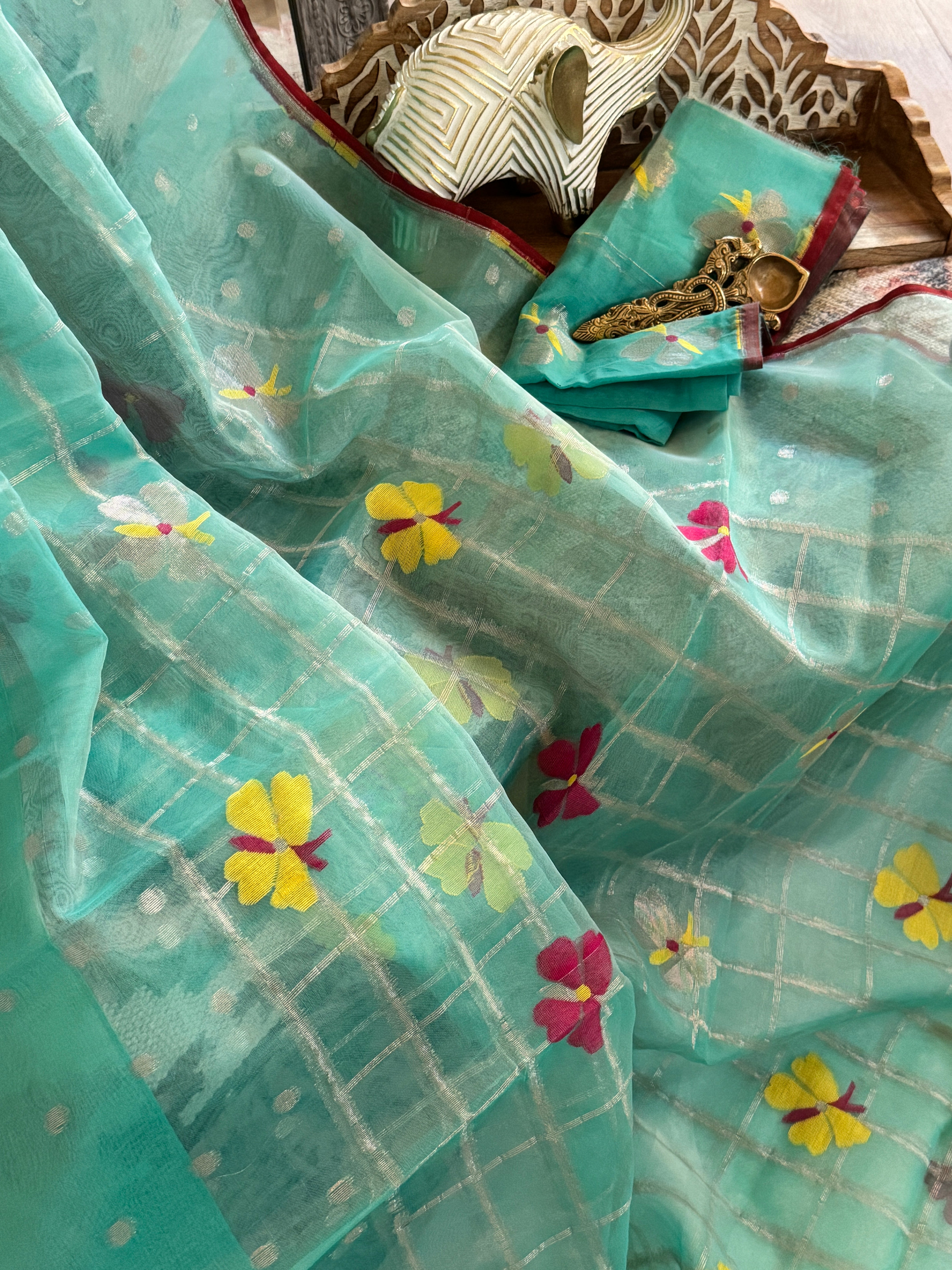 Jamdani Muslin Saree