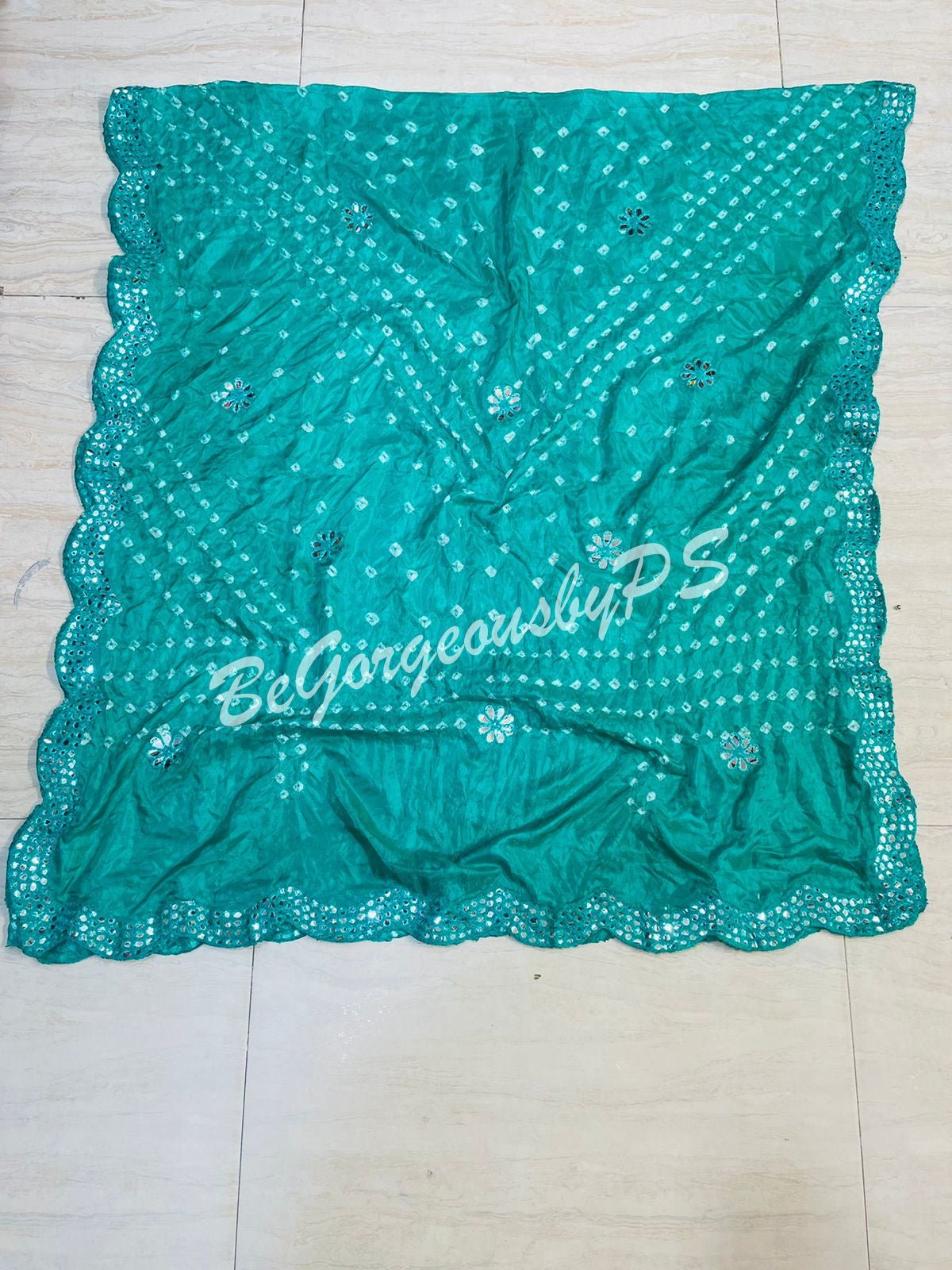 DUPATTA BANDHANI CUTWORK - 28
