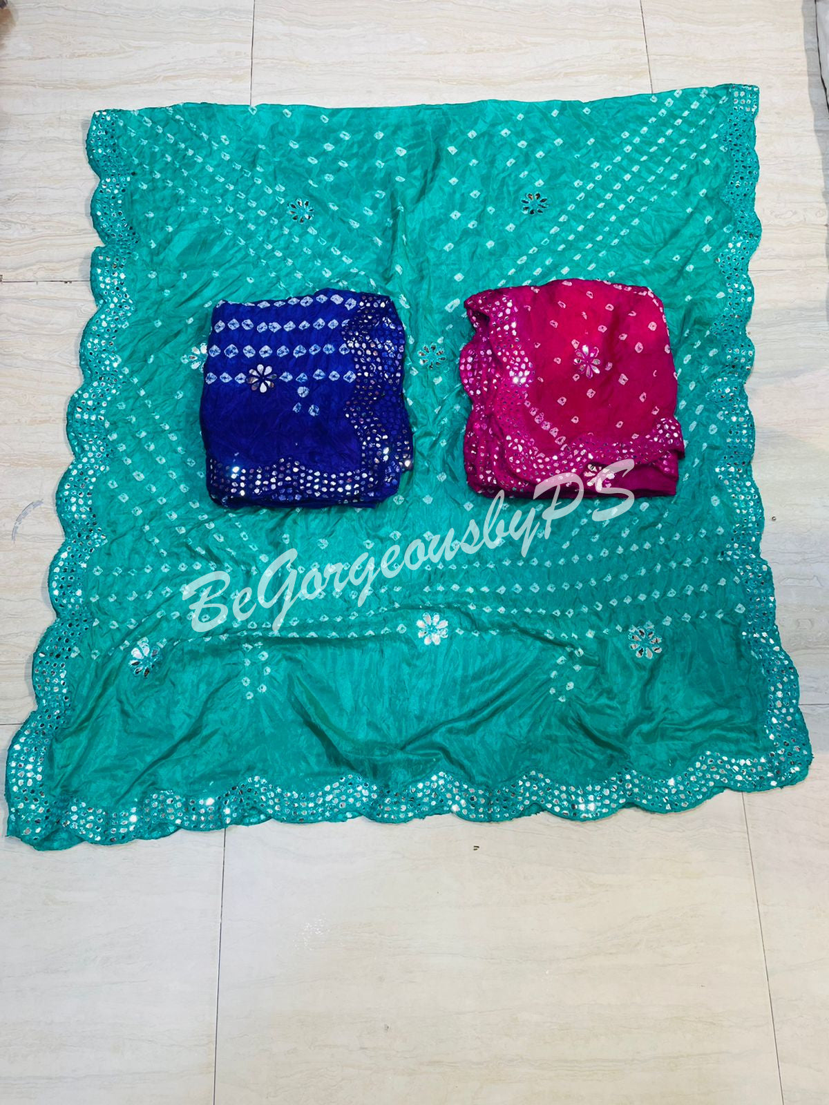 DUPATTA BANDHANI CUTWORK - 28