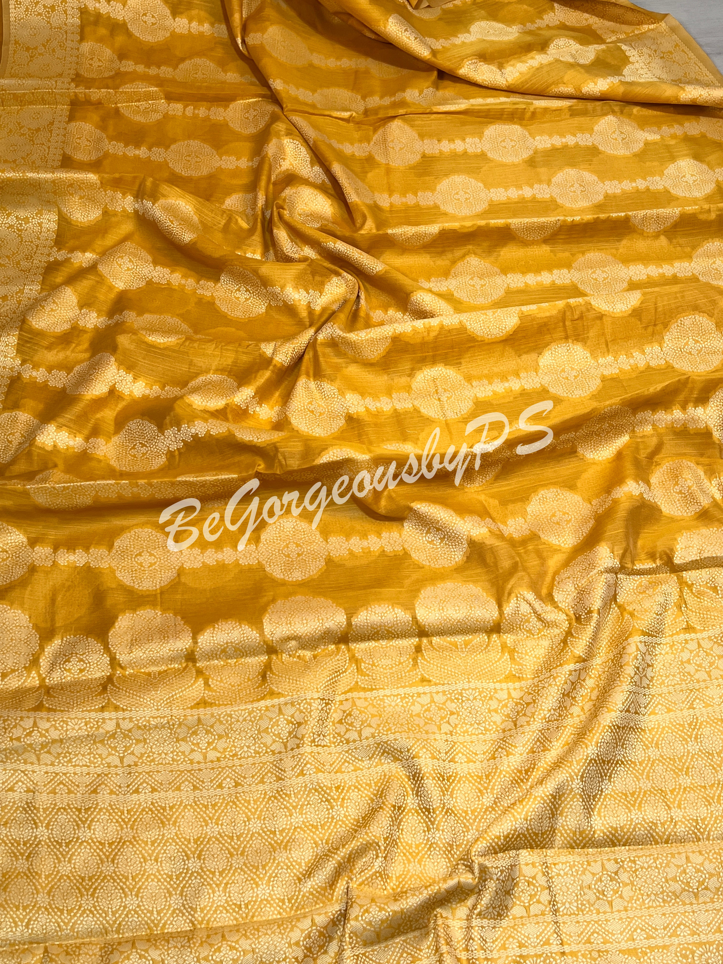 CHIKANKARI COTTON YELLOW SA-CHI-COT-YE150