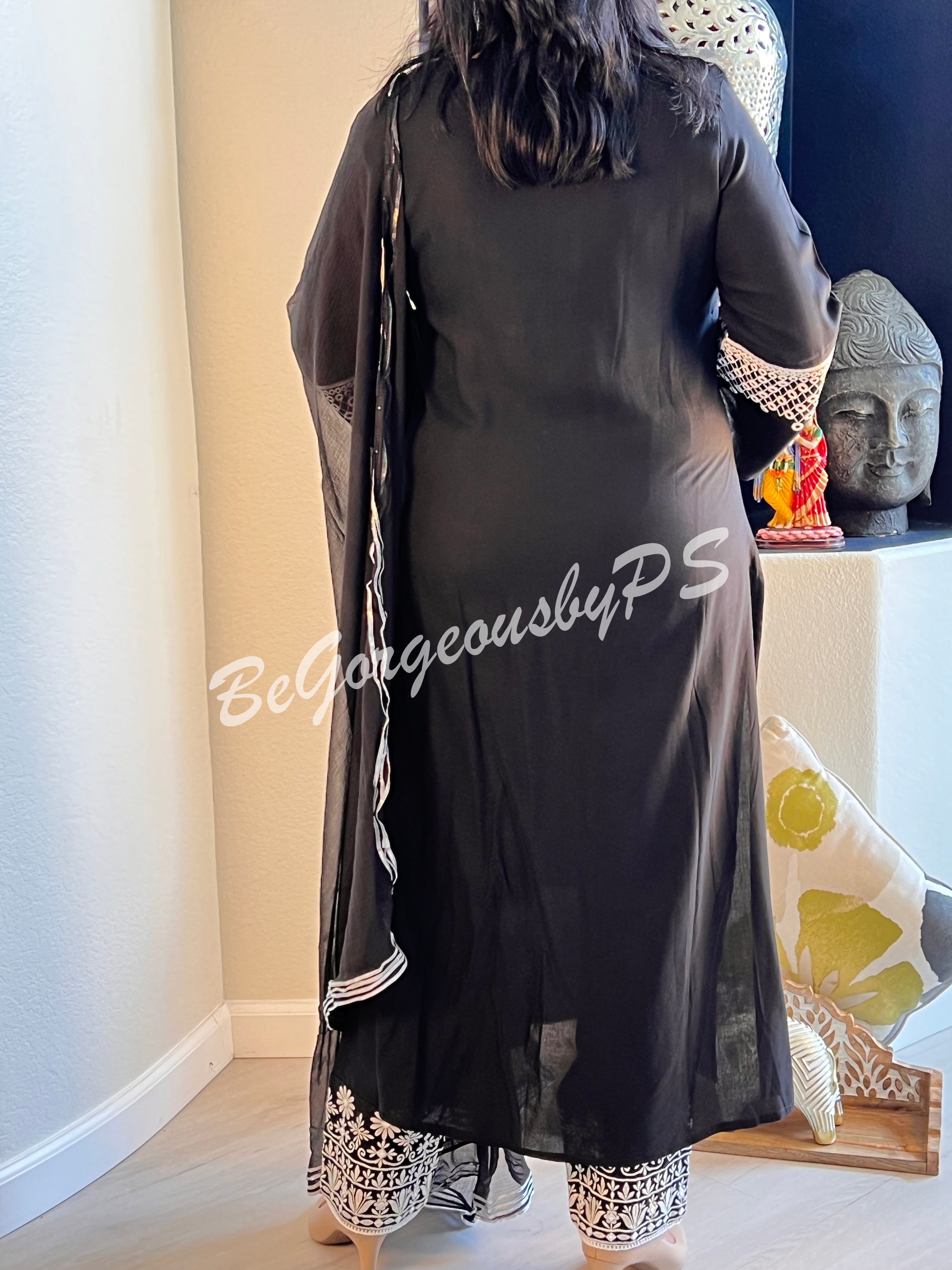 DUPATTA SET DU-001-BLK