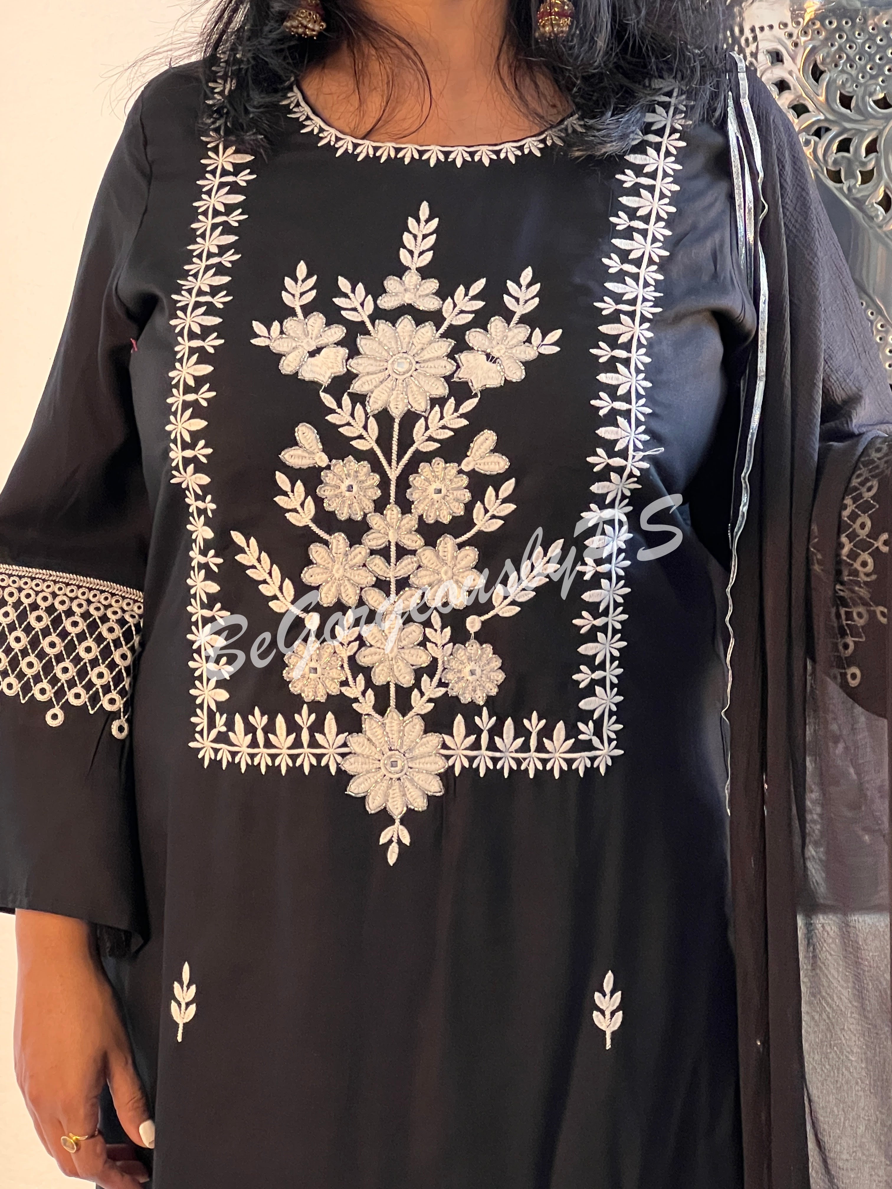 DUPATTA SET DU-001-BLK