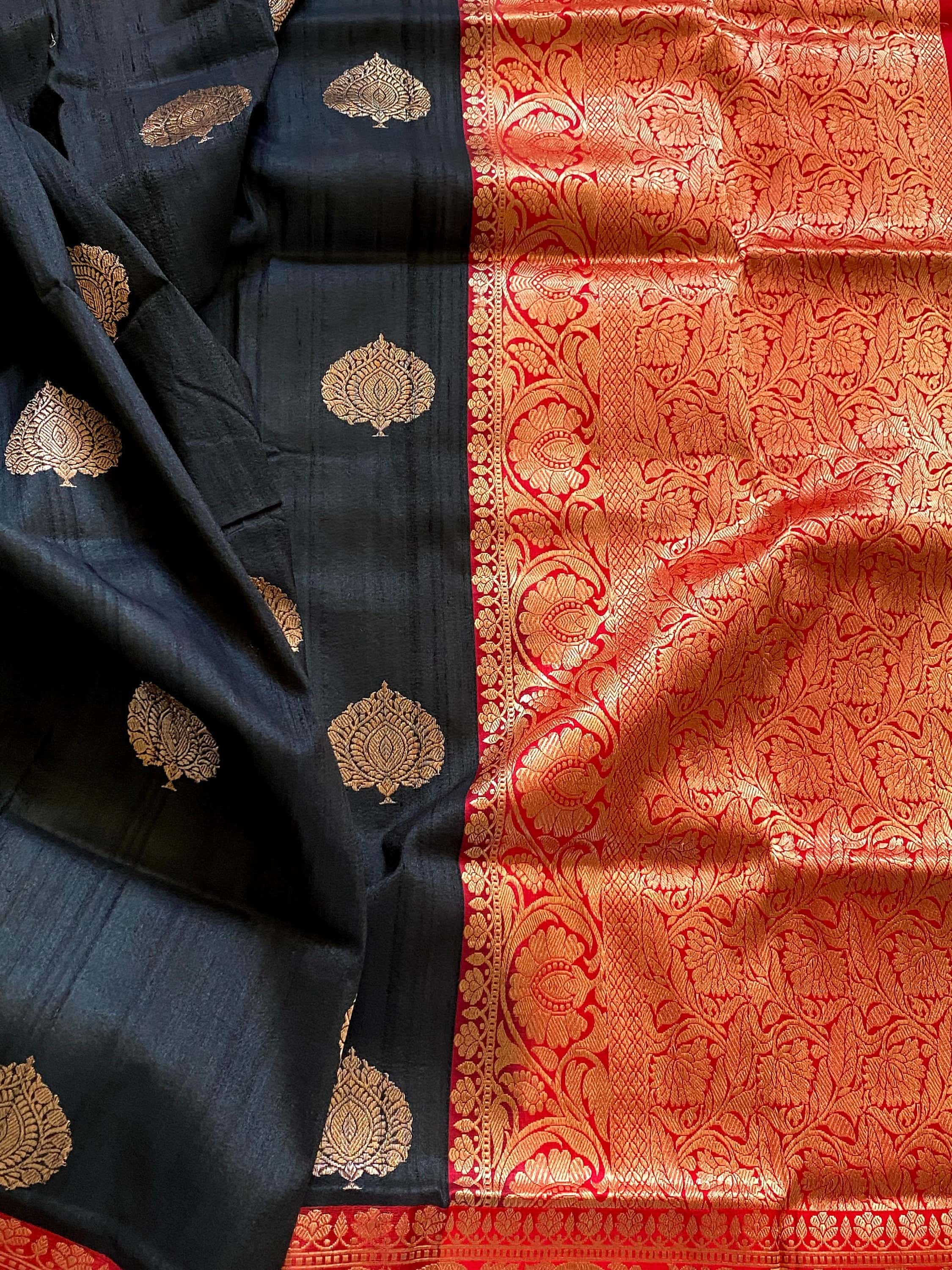 Tussar Banarasi saree