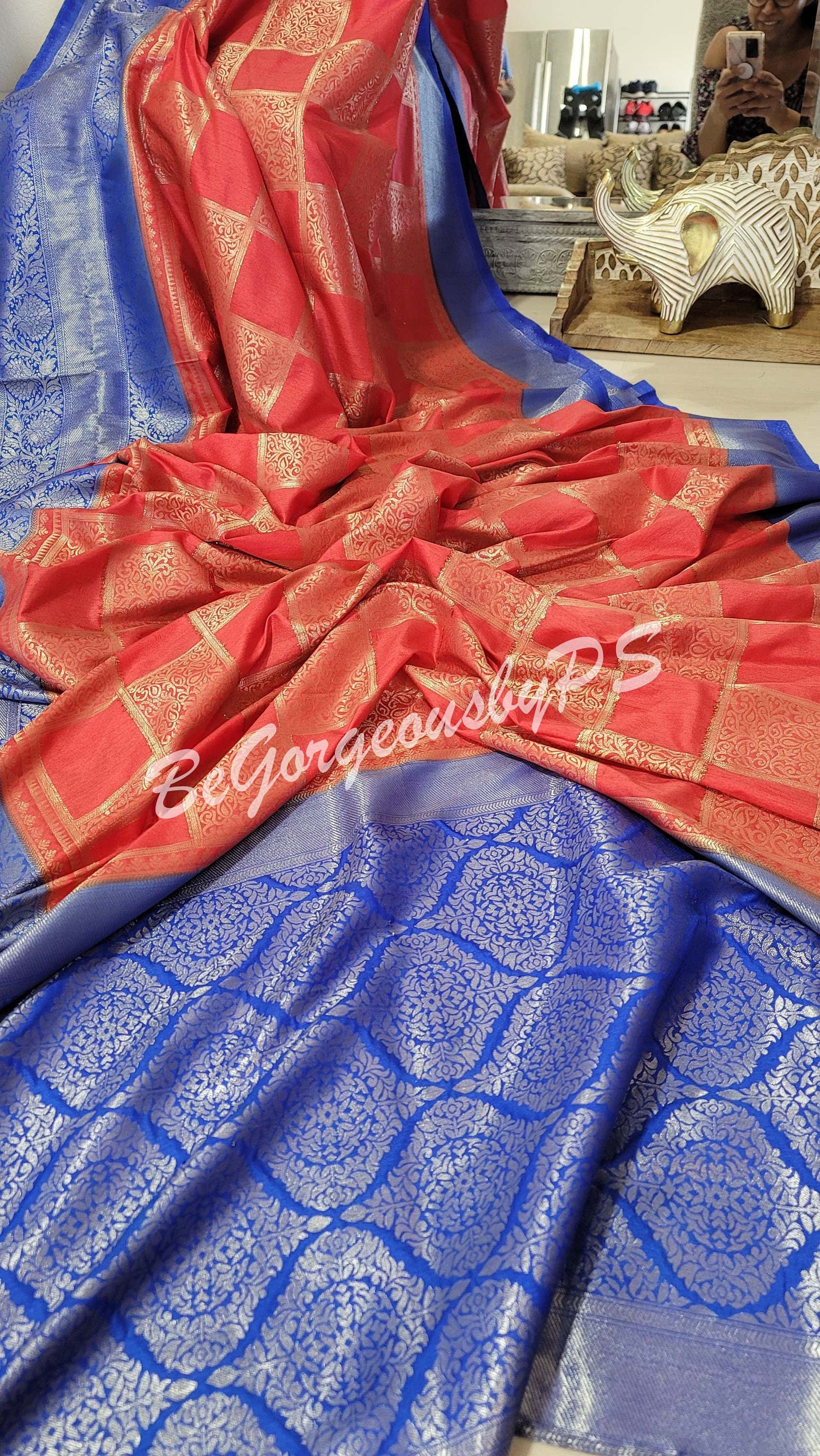 Kubera pattu saree, very soft and fine silk.