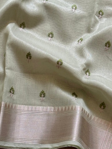 Tissue Silk with Embroidery