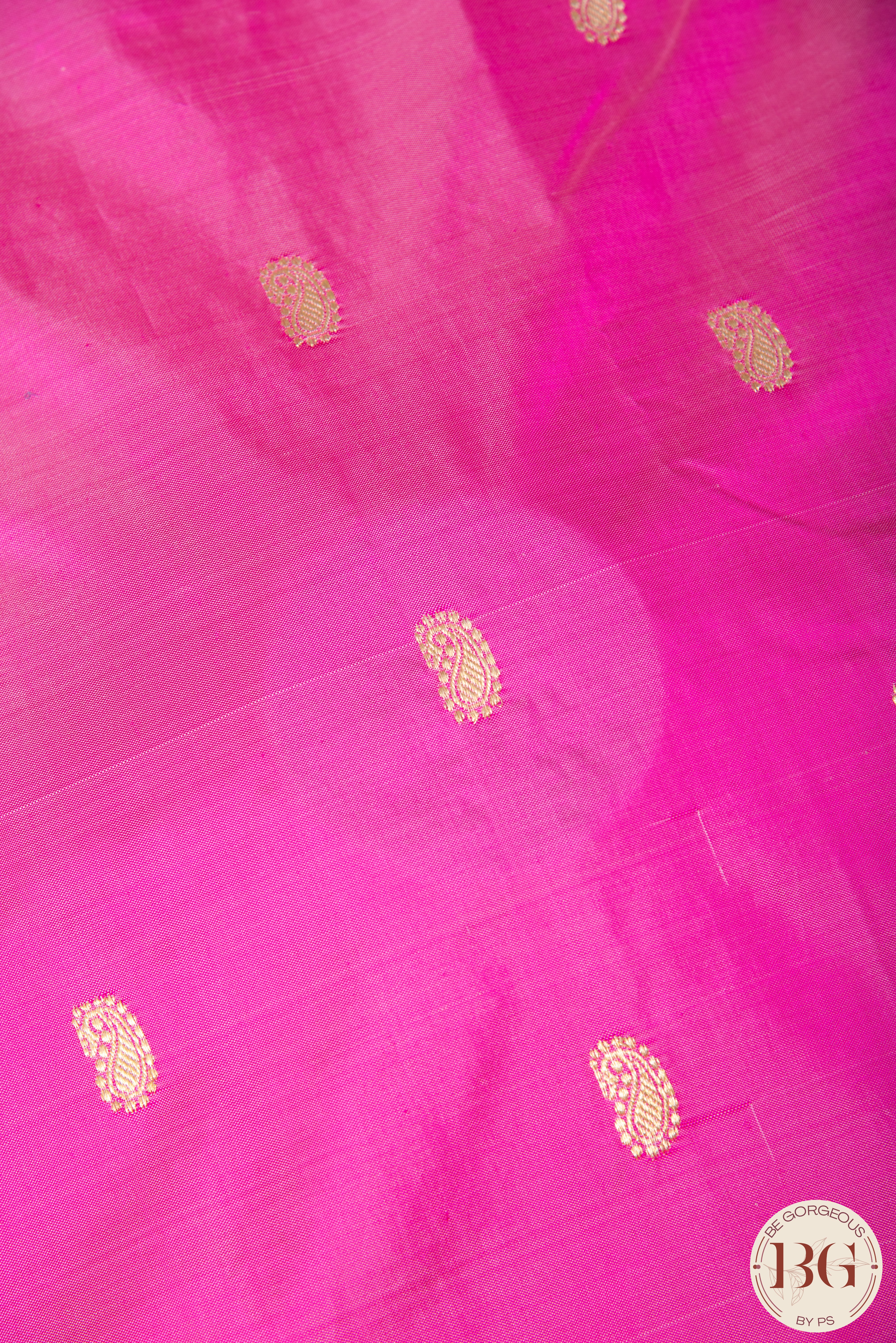 Traditional Paithani pure silk saree - pinkish purple