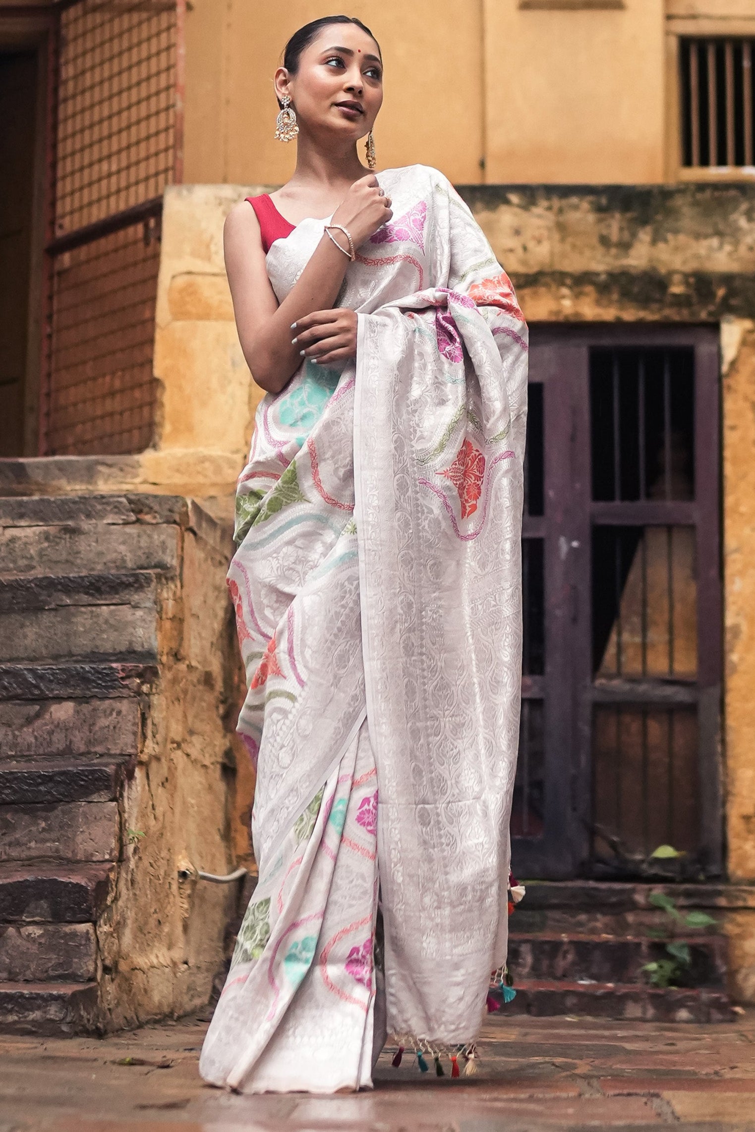 Banarasi Tussar Georgette Saree