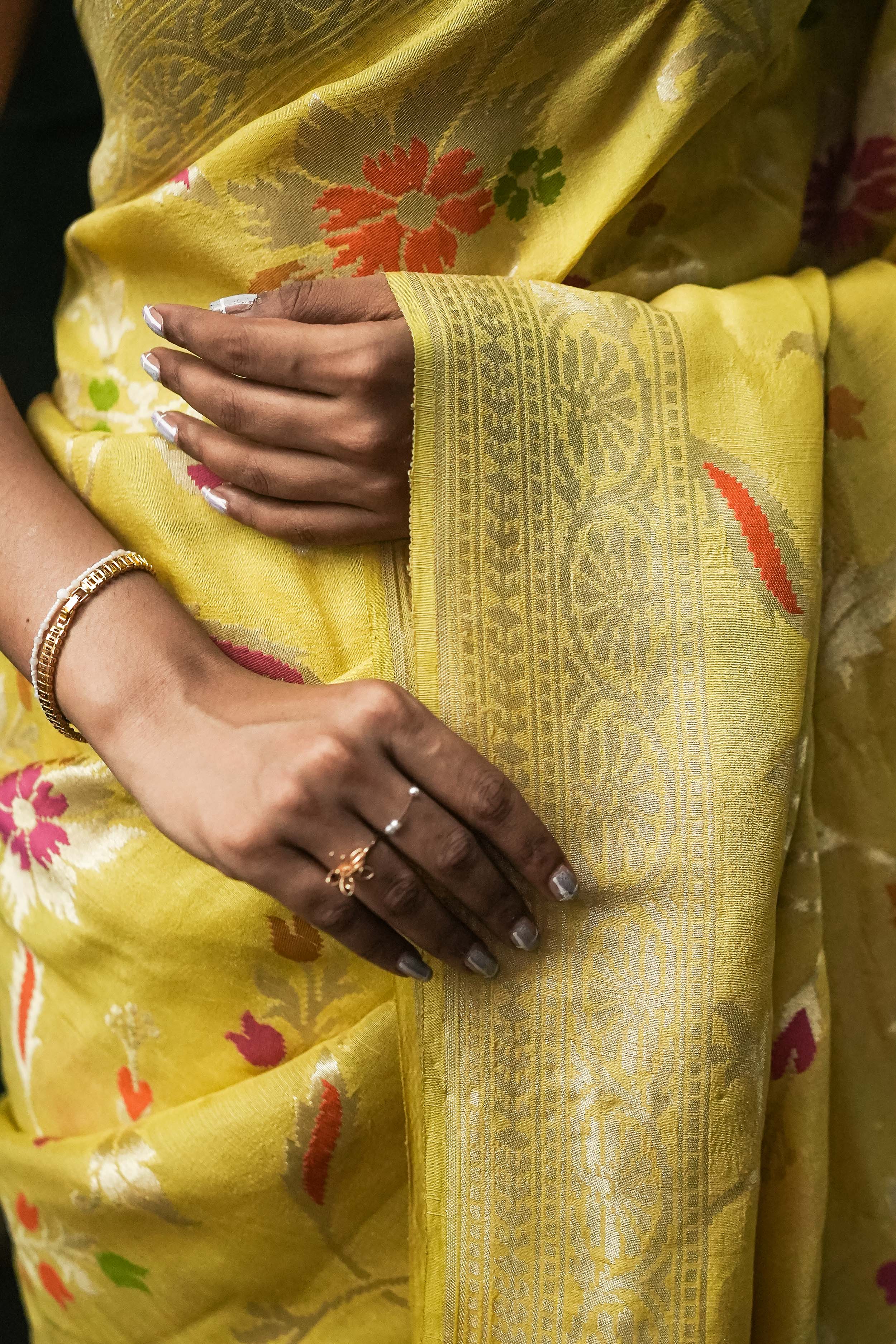 Banarasi Tussar Georgette Saree