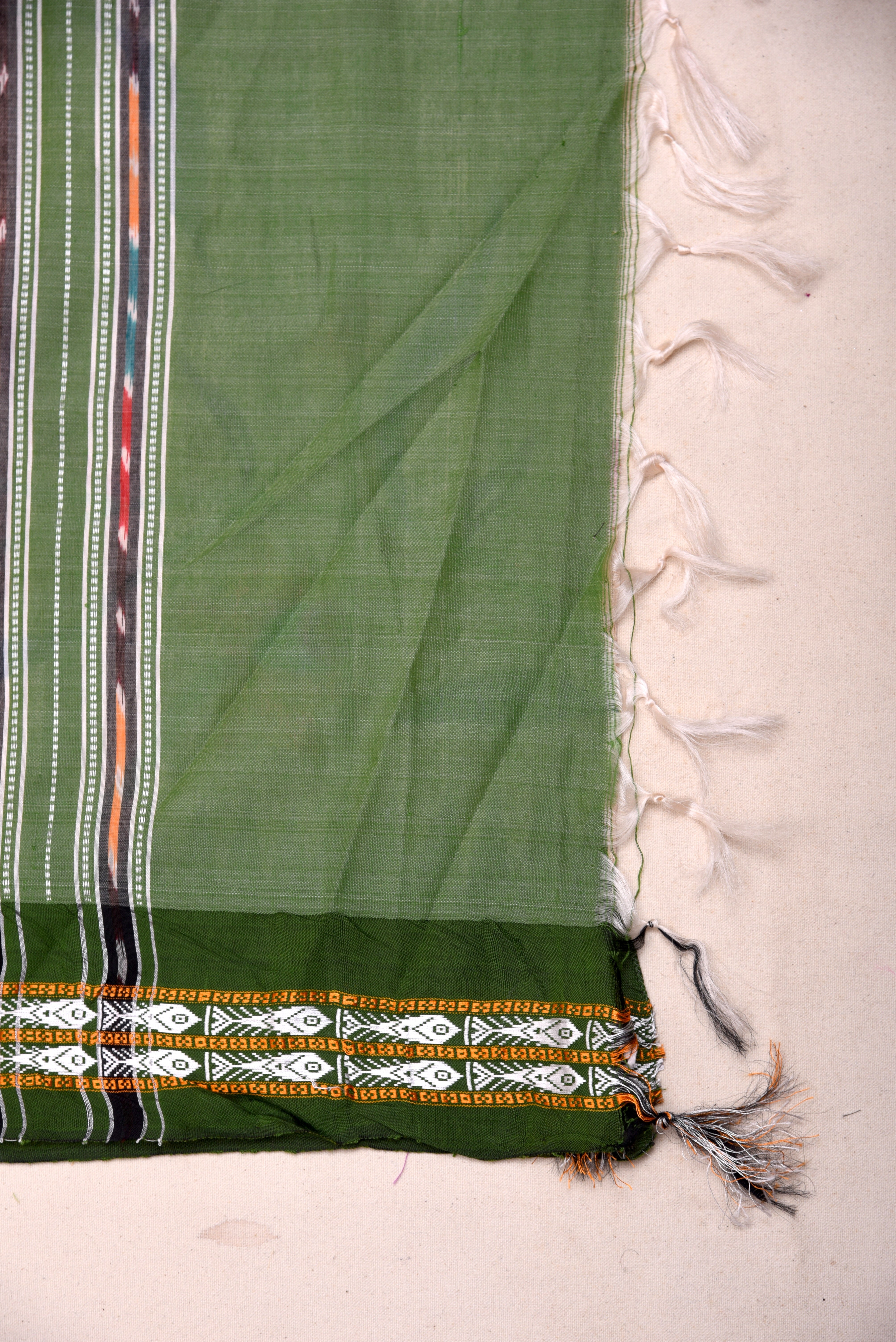 Raw Silk handloom printed saree