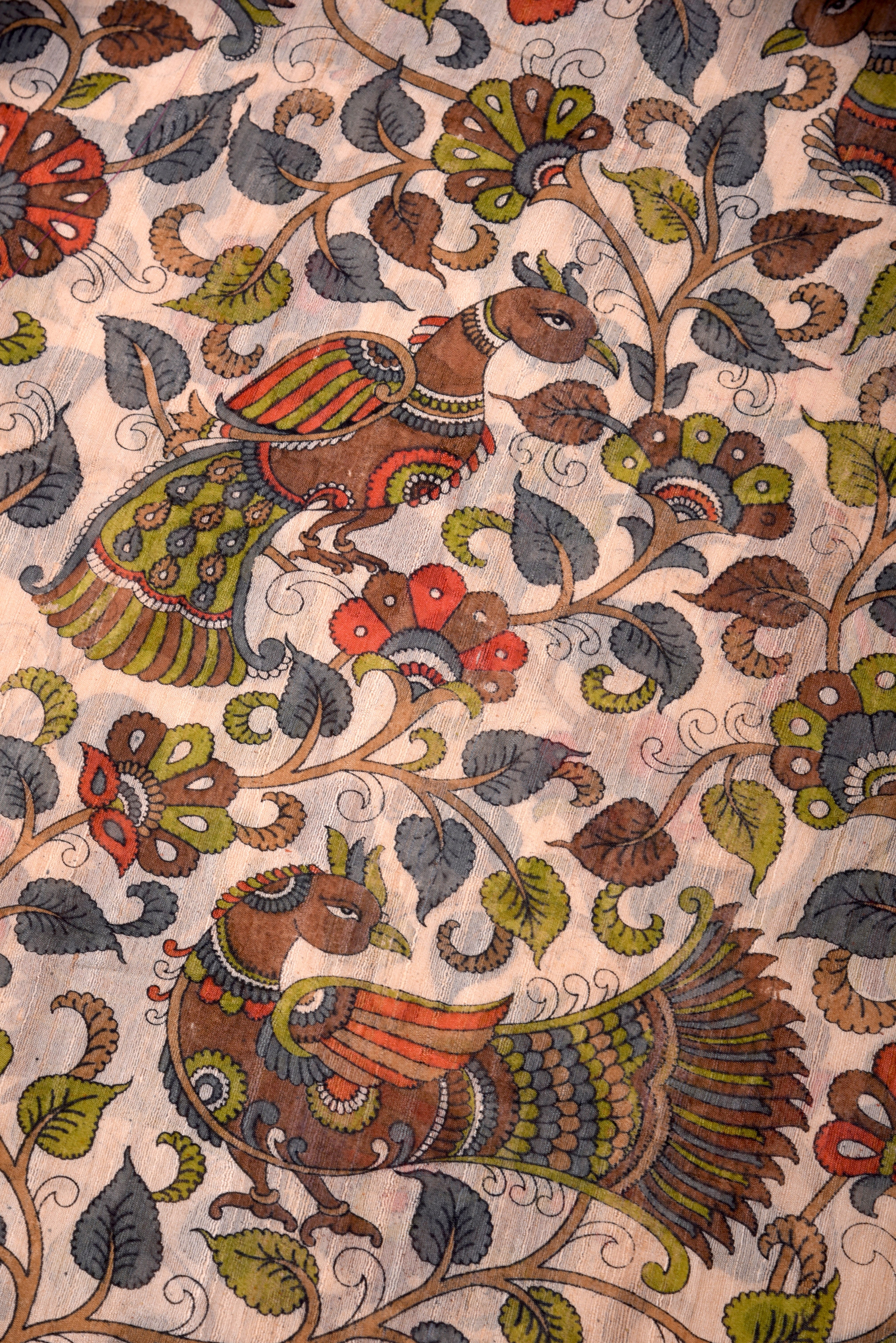 Raw Silk handloom printed saree